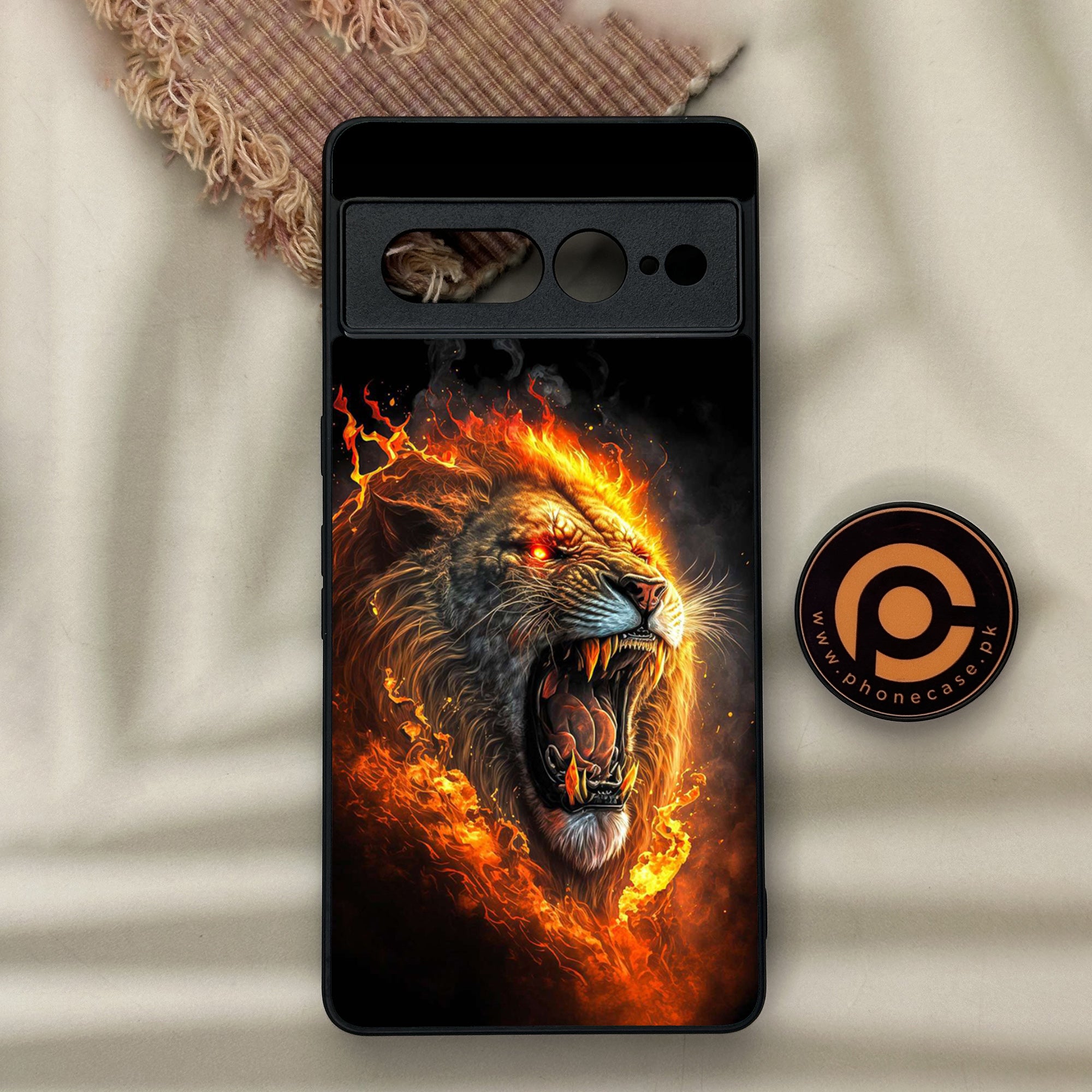Google Pixel 7 Pro - Tiger Series 2.0 - Premium Metal Printed soft Bumper Shock Proof Case