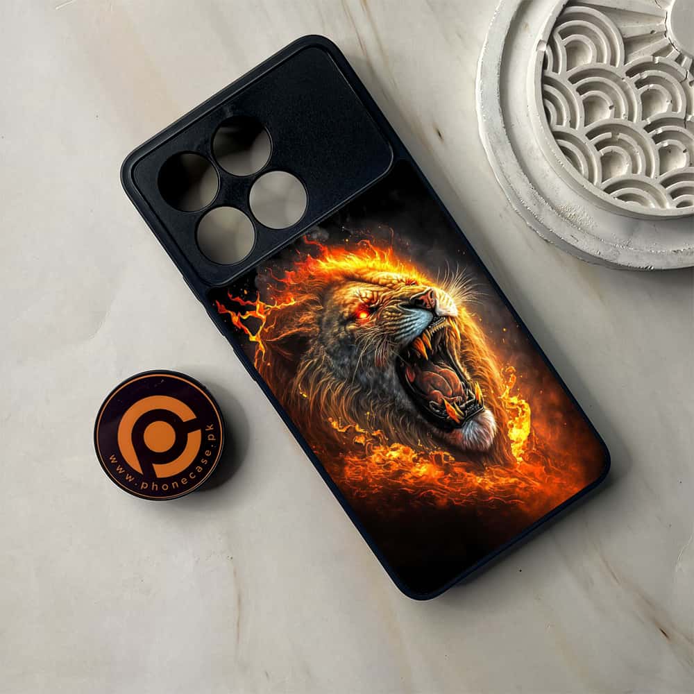 Xiaomi Poco F6 Pro - Tiger 2.0 Series - Premium Metal Printed soft Bumper shock Proof Case