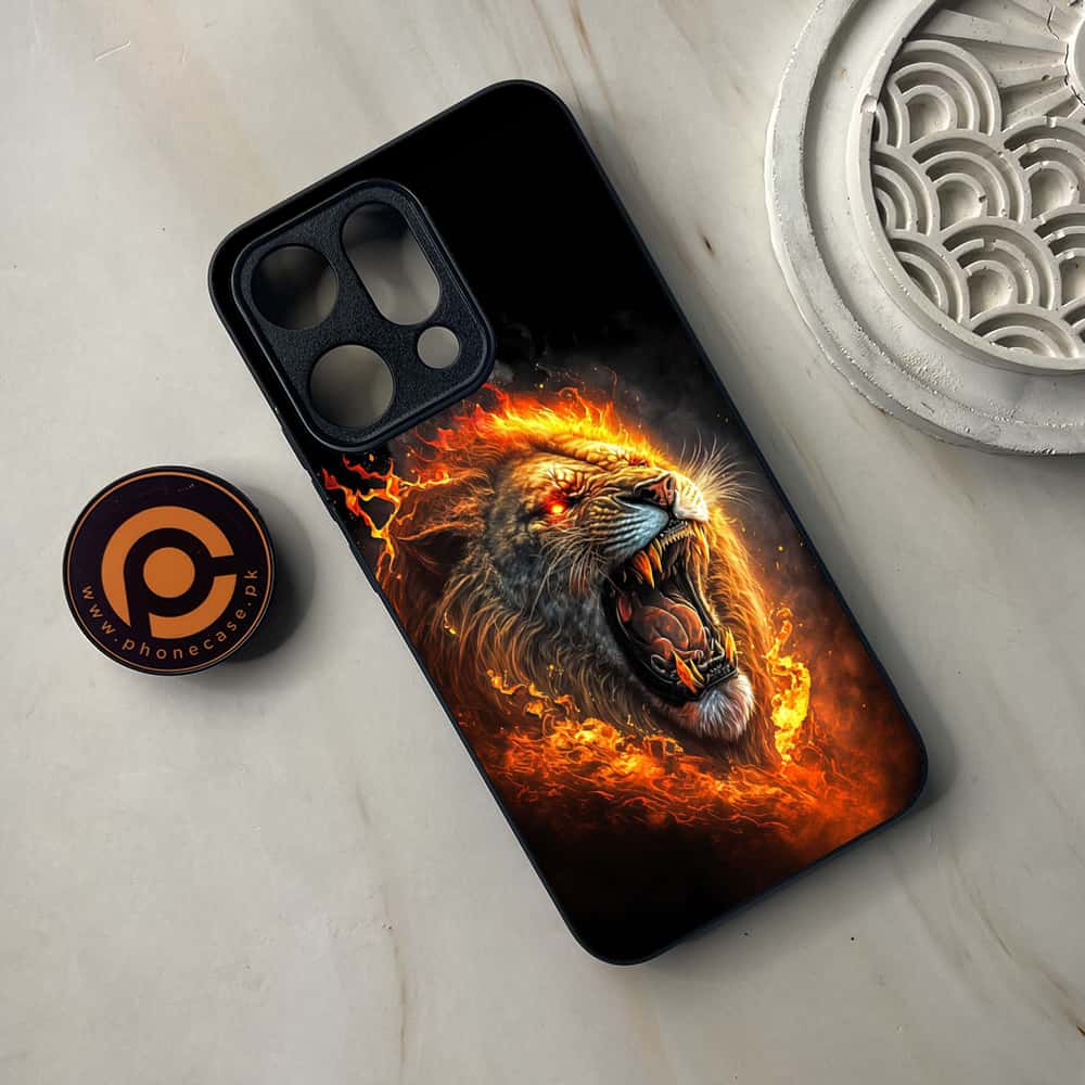 Oppo Reno 14 5G - Tiger 2.0 Series - Premium Metal Printed soft Bumper shock Proof Case