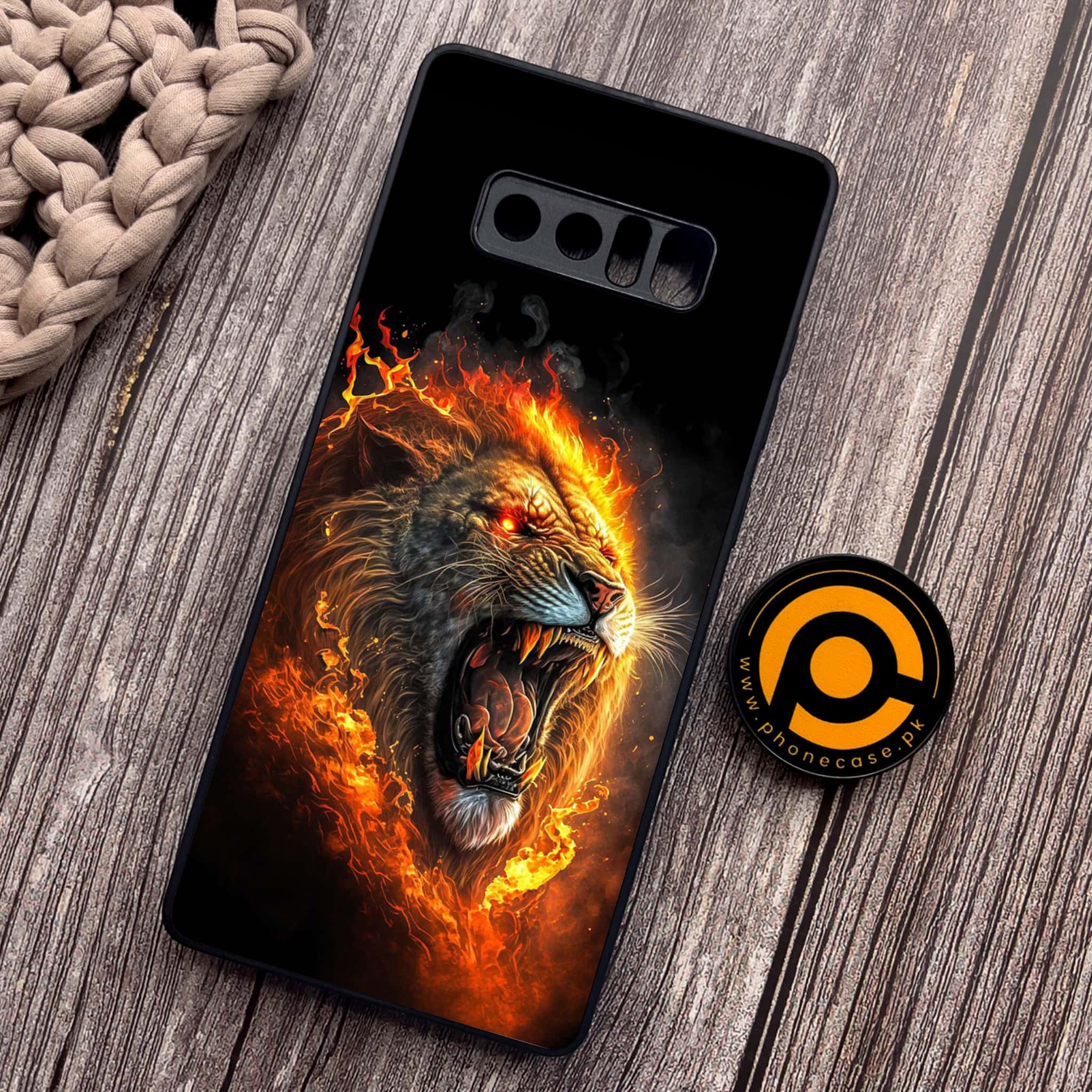 Samsung Galaxy Note 8 - Tiger 2.0 Series - Premium Metal Printed soft Bumper shock Proof Case