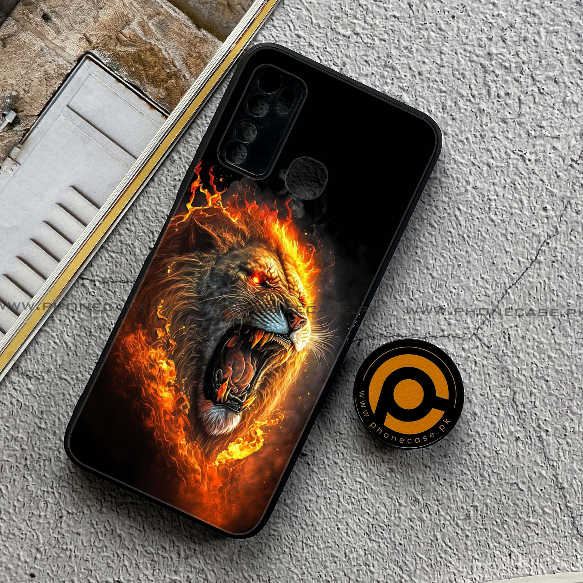 Infinix Note 7 Lite - Tiger 2.0 Series - Premium Printed Metal soft Bumper shock Proof Case