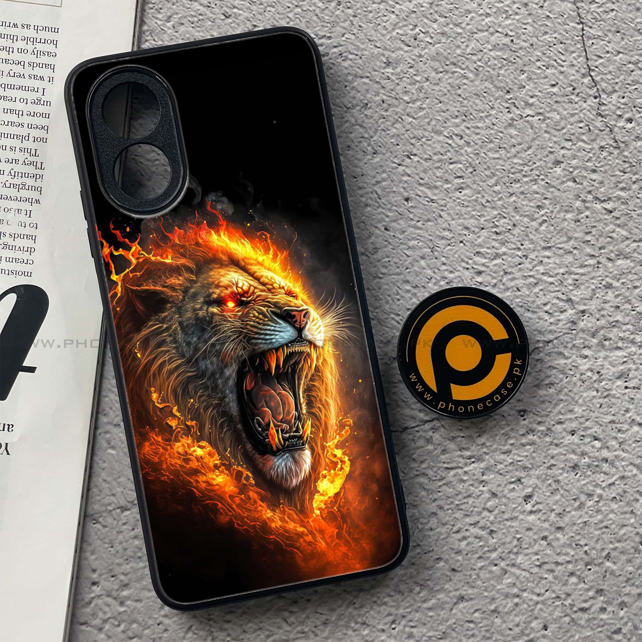 Oppo A18 4G - Tiger 2.0 Series - Premium Printed Glass soft Bumper shock Proof Case