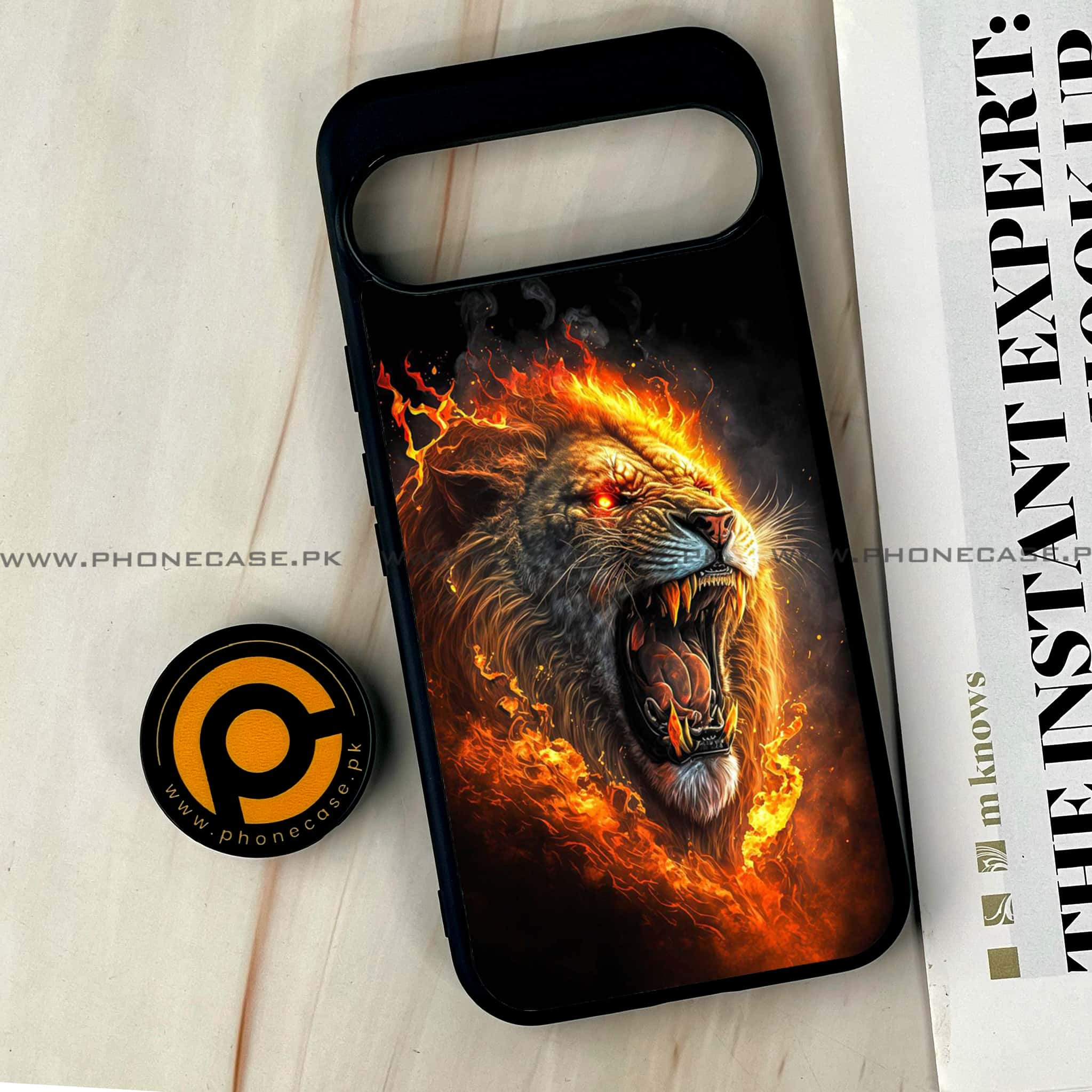 Google Pixel 9 Pro XL - Tiger 2.0 Series - Premium Printed Glass soft Bumper shock Proof Case