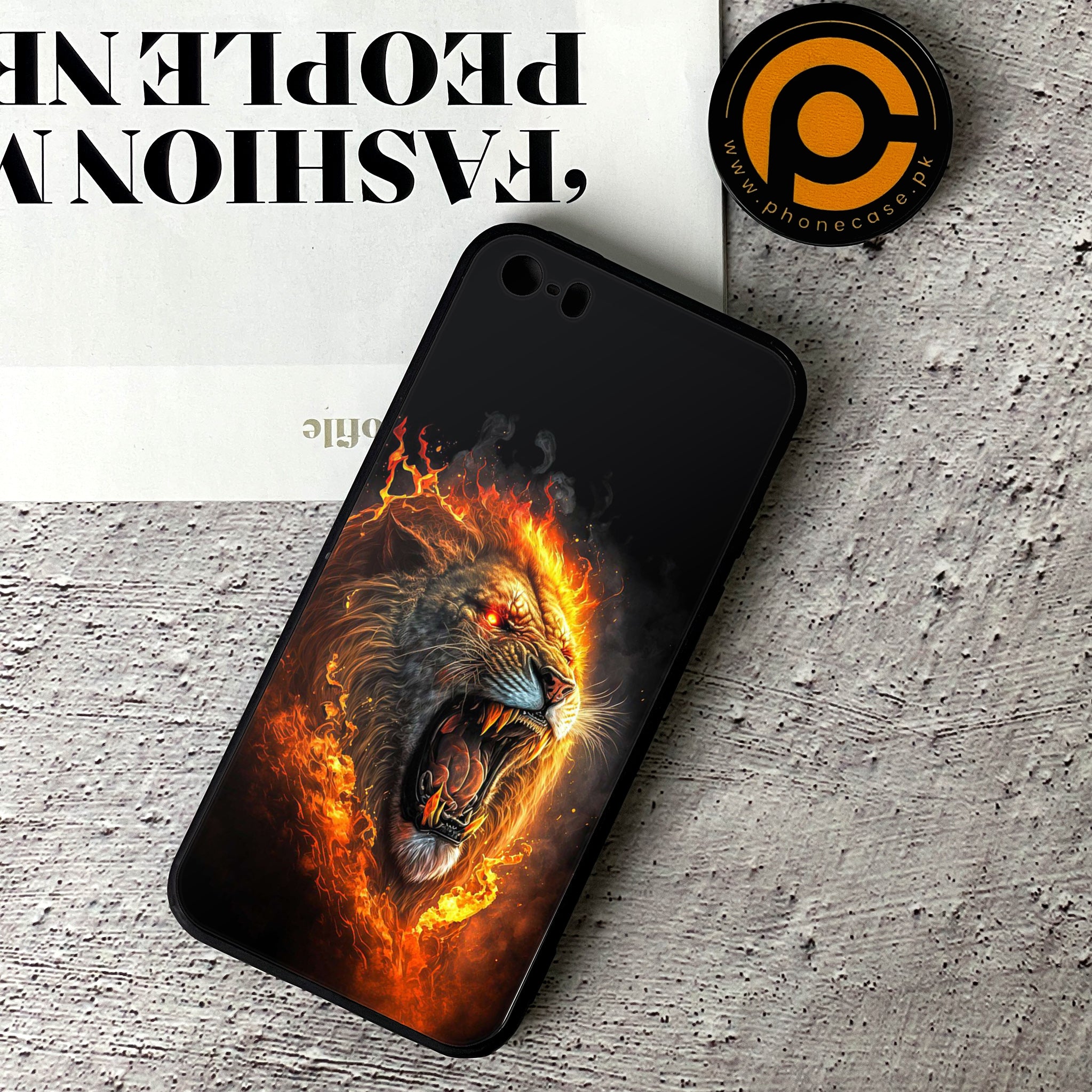 iPhone 5/5c/5s - Tiger 2.0 Series - Premium Printed Glass soft Bumper shock Proof Case