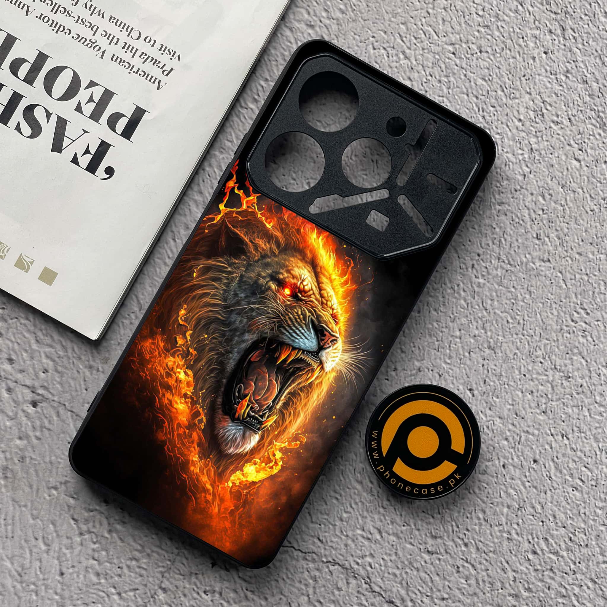 Tecno Pova 6 Neo - Tiger 2.0 Series - Premium Metal  Printed soft Bumper shock Proof Case