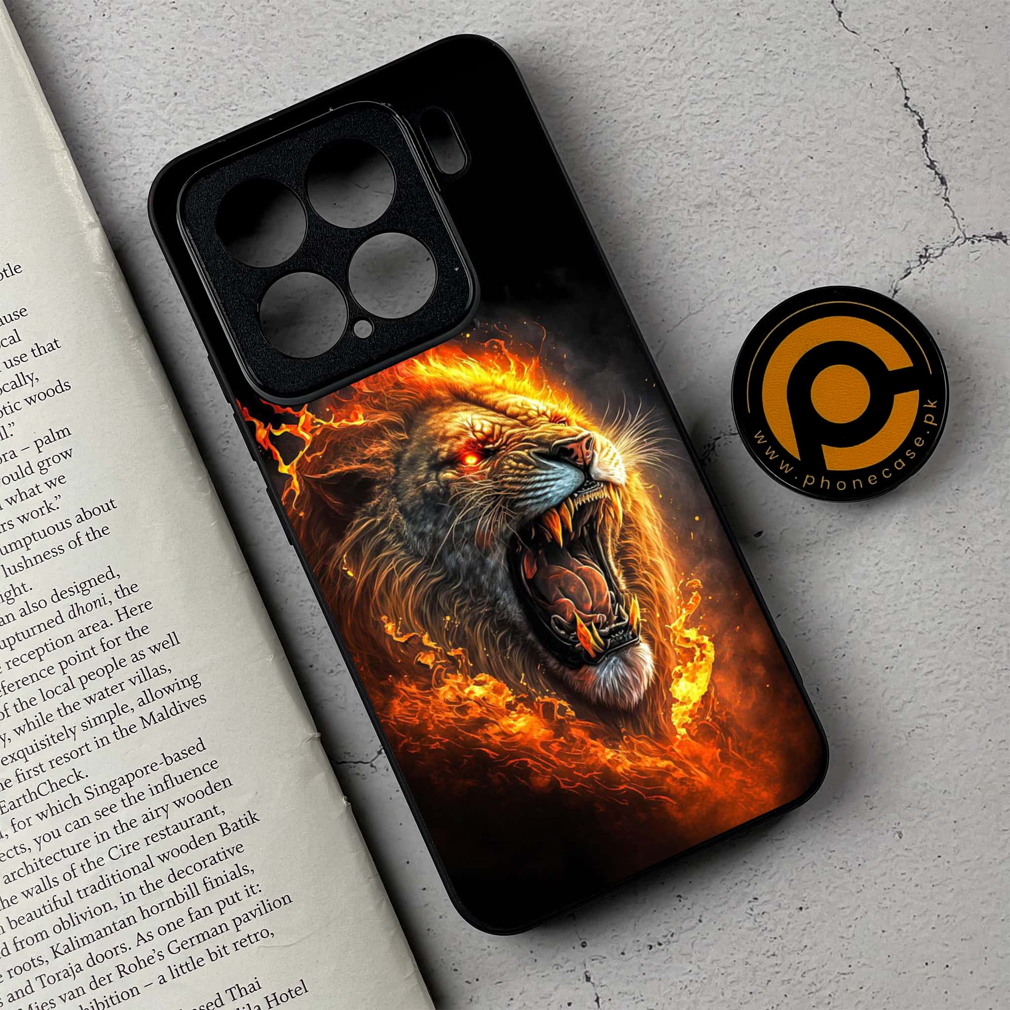 Xiaomi 15 - Tiger 2.0 Series - Premium Metal Printed soft Bumper shock Proof Case