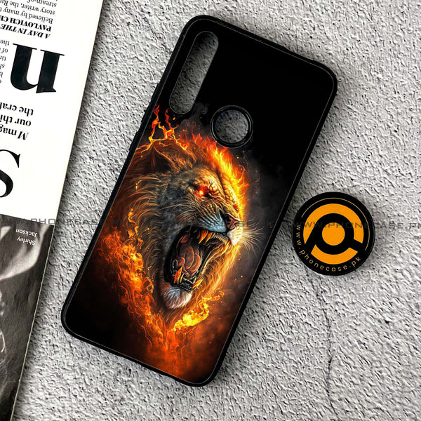 Huawei Y9 Prime (2019) - Tiger 2.0 Design 4 - Premium Printed Glass soft Bumper shock Proof Case  CS-32348