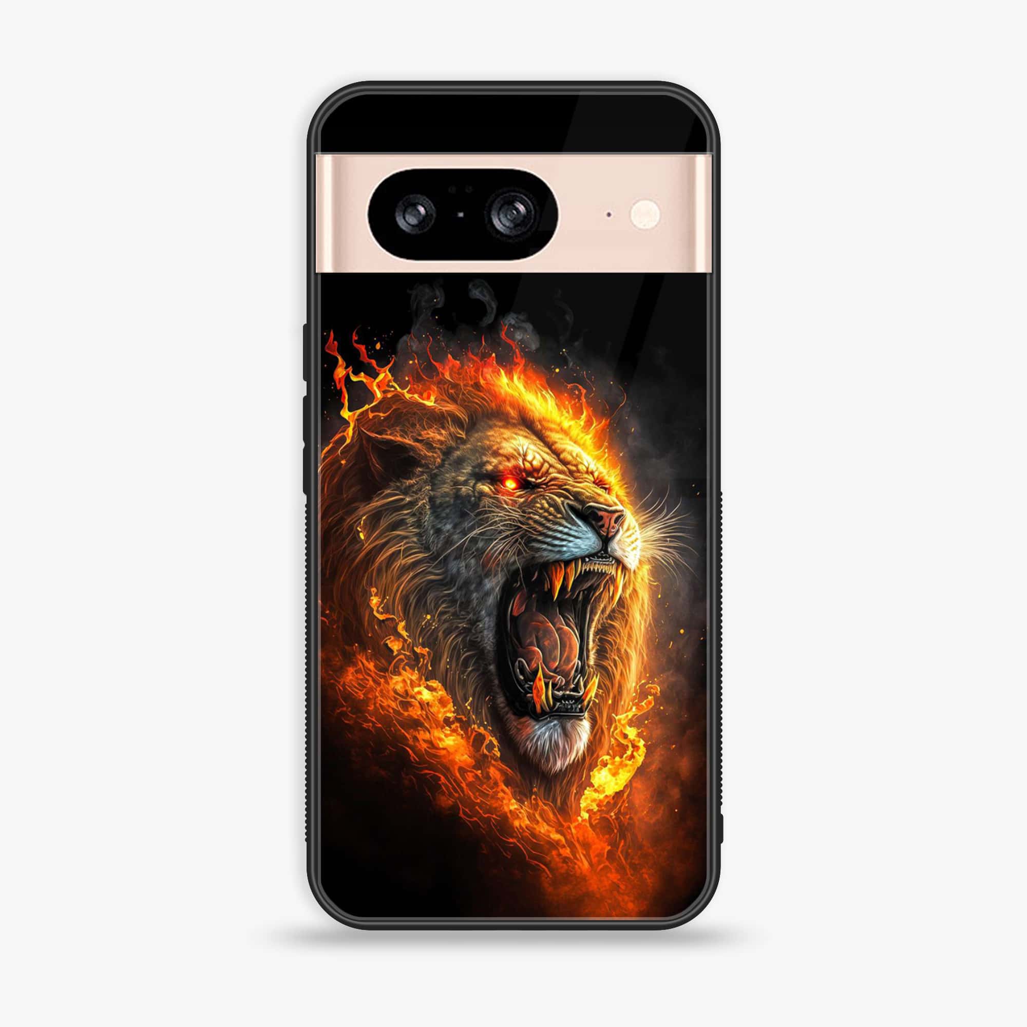 Google Pixel 8 - Tiger 2.0 Series - Premium Metal Printed soft Bumper Shock Proof Case