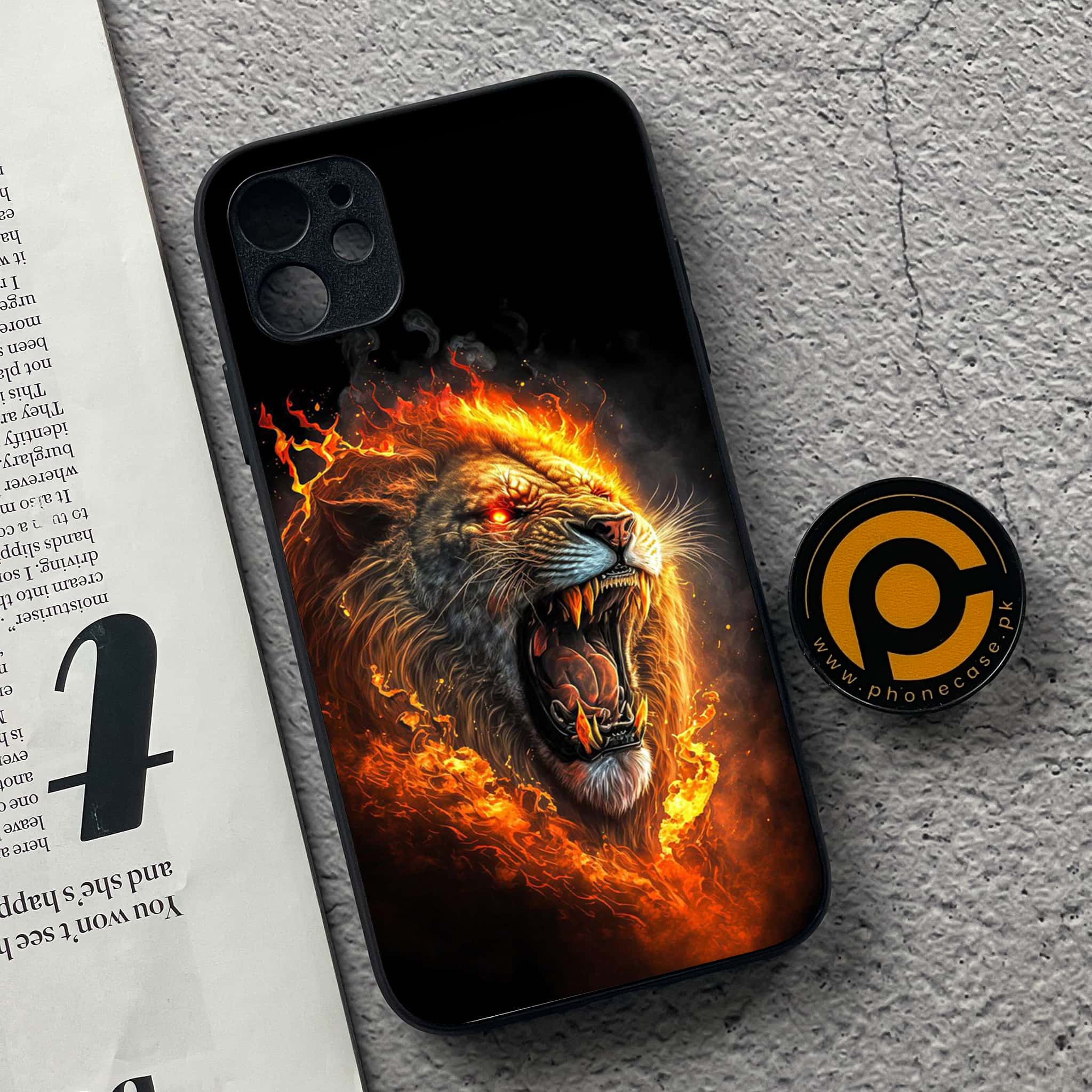 iPhone 11 Tiger Series 2.0 Premium Printed Glass soft Bumper shock Proof Case