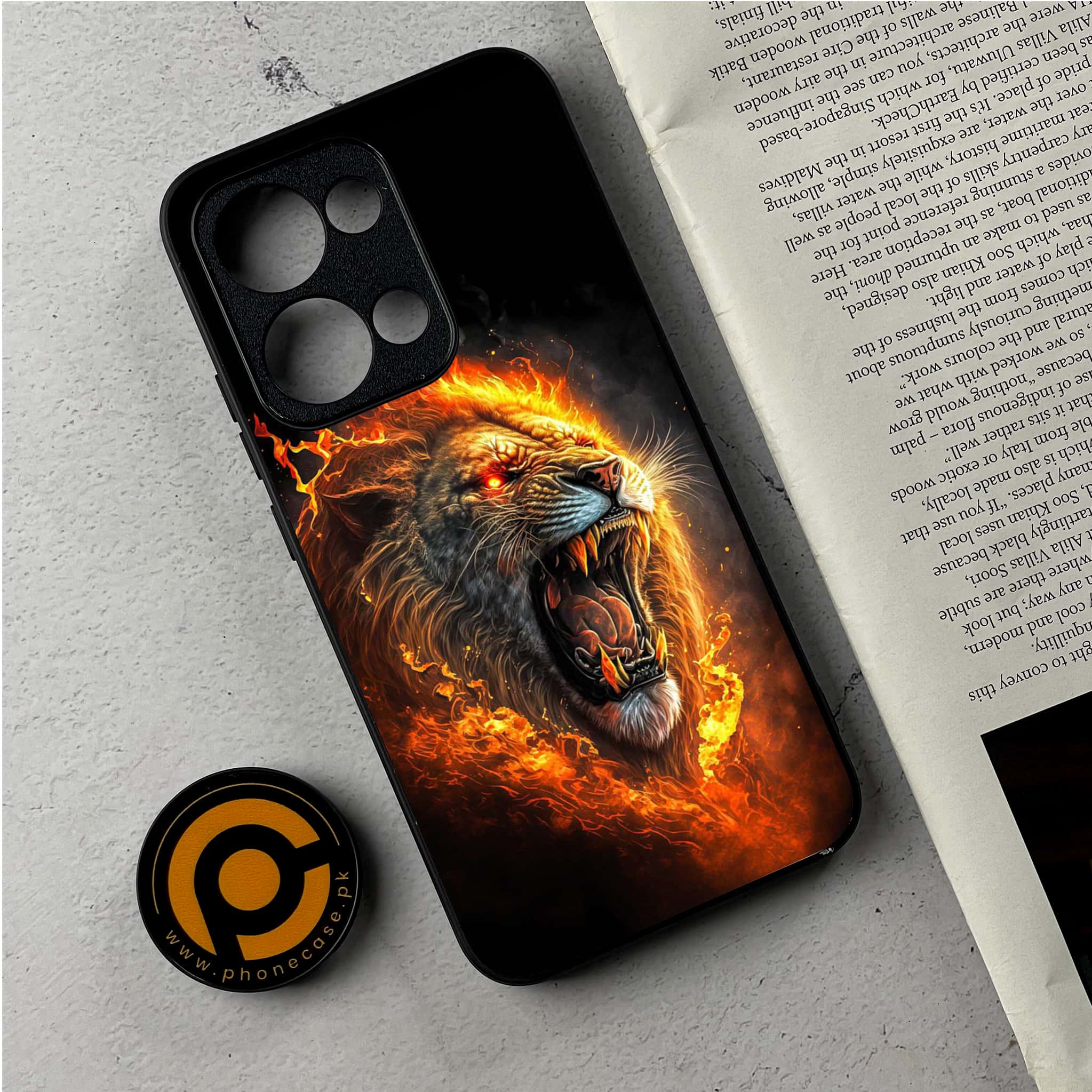 Oppo Reno 13 - Tiger 2.0 Series - Premium Metal Printed Soft Bumper Shockproof Case