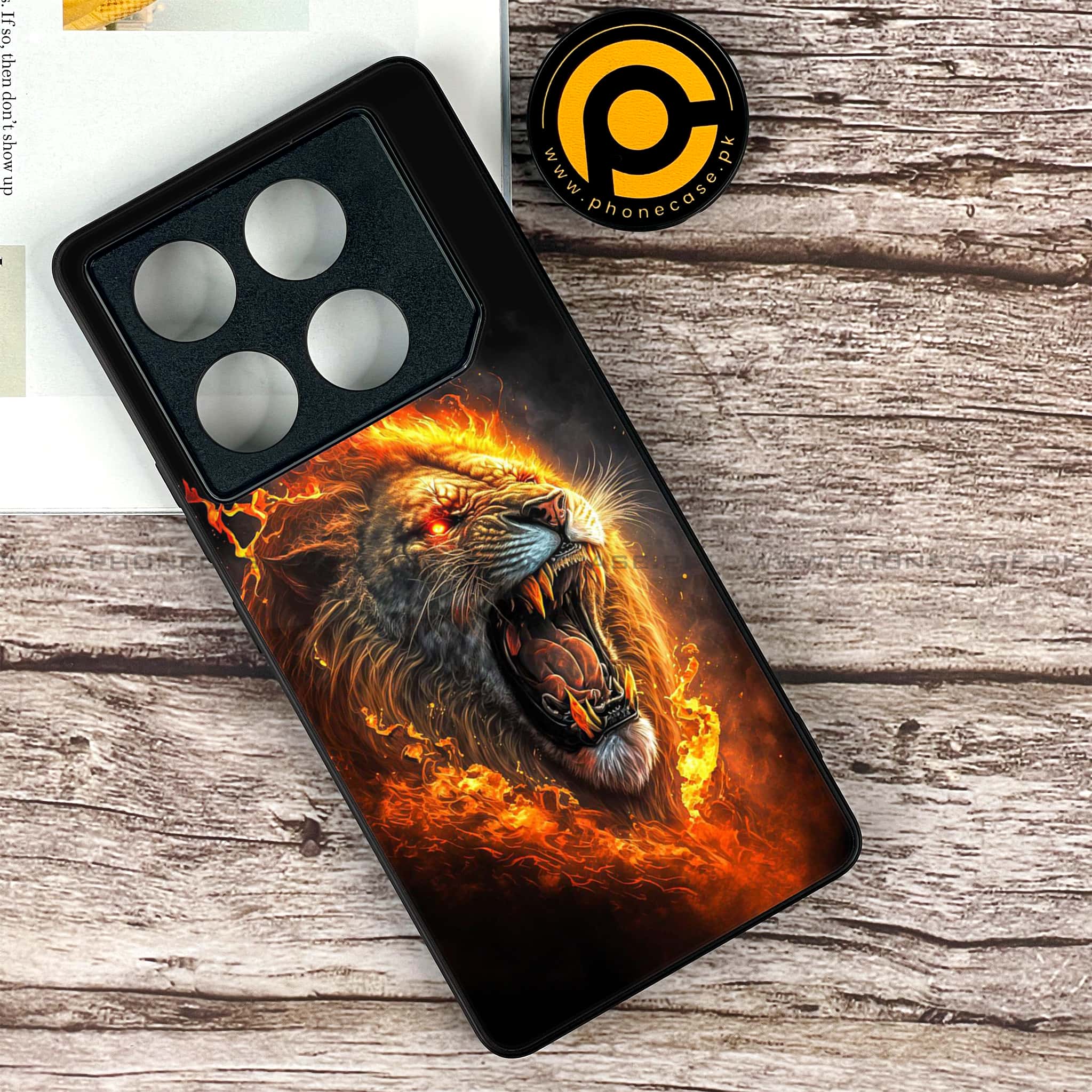 Infinix GT 20 Pro - Tiger 2.0 Series - Premium Printed Glass soft Bumper shock Proof Case