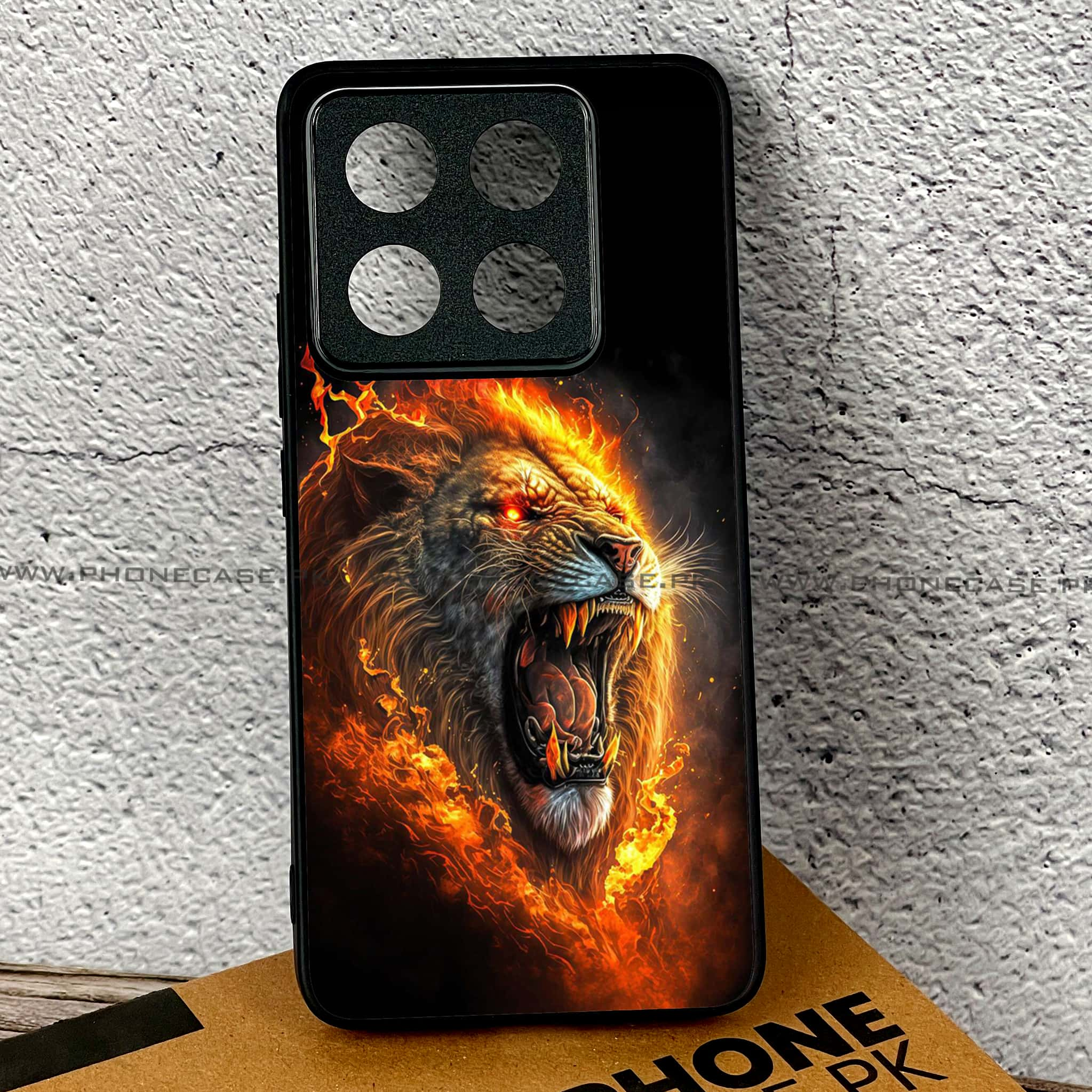 Xiaomi 14T - Tiger 2.0 Series - Premium Printed Glass soft Bumper shock Proof Case