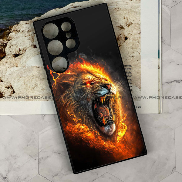 Samsung Galaxy S21 Ultra - Tiger 2.0 Design 4- Premium Metal Printed soft Bumper shock Proof Case CS-45926