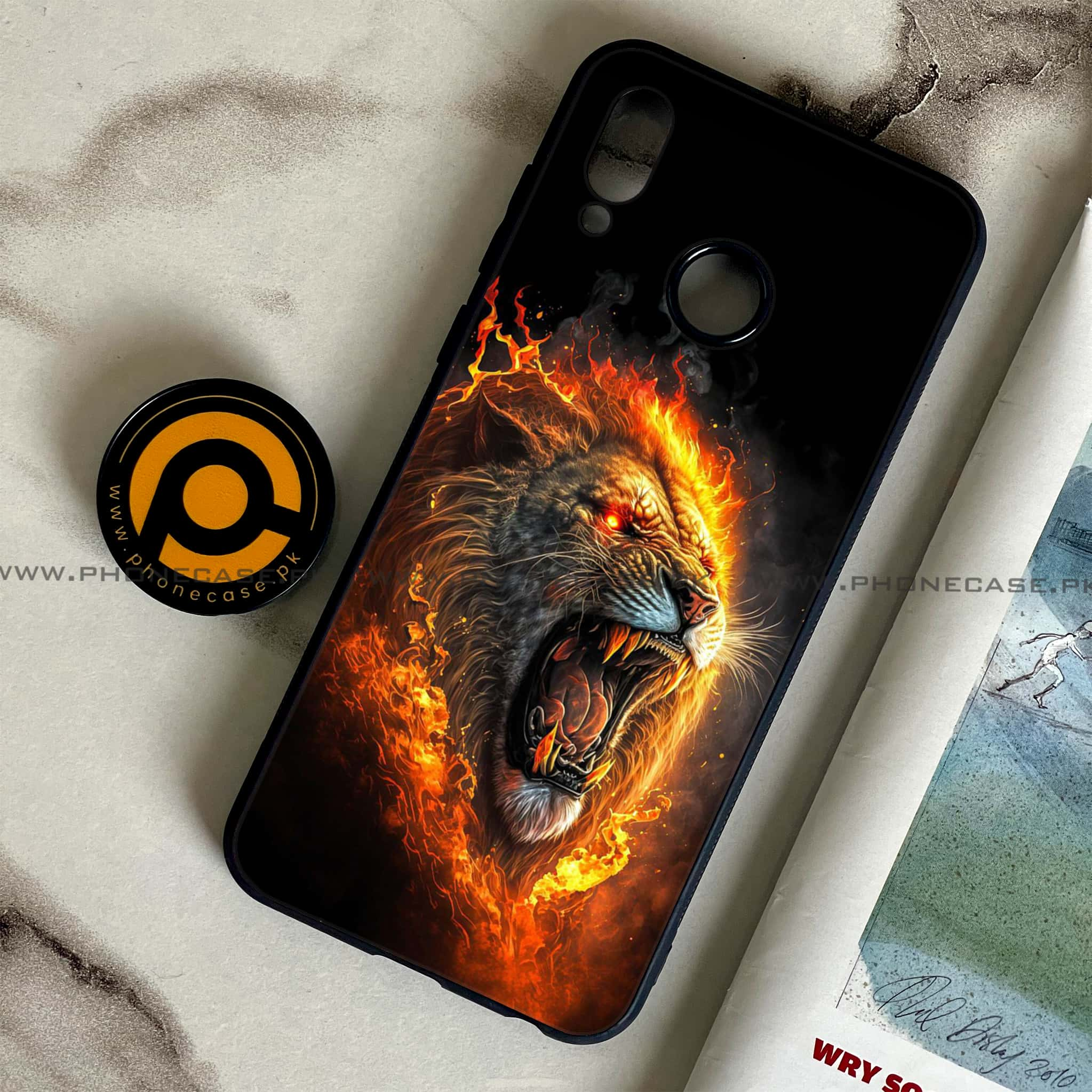 Huawei Honor Play - Tiger 2.0 Series - Premium Printed Glass soft Bumper shock Proof Case