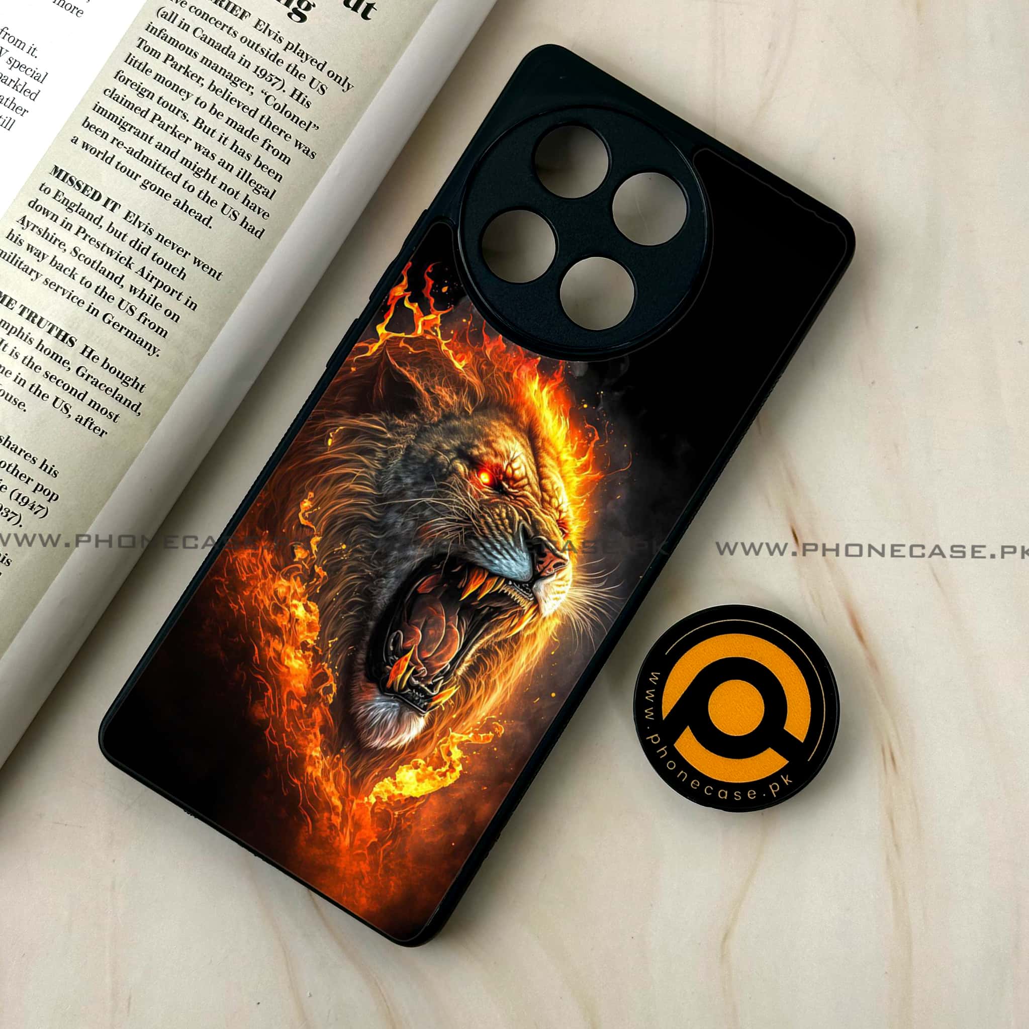 Tecno Camon 30s - Tiger 2.0 Series - Premium Metal Printed soft Bumper shock Proof Case