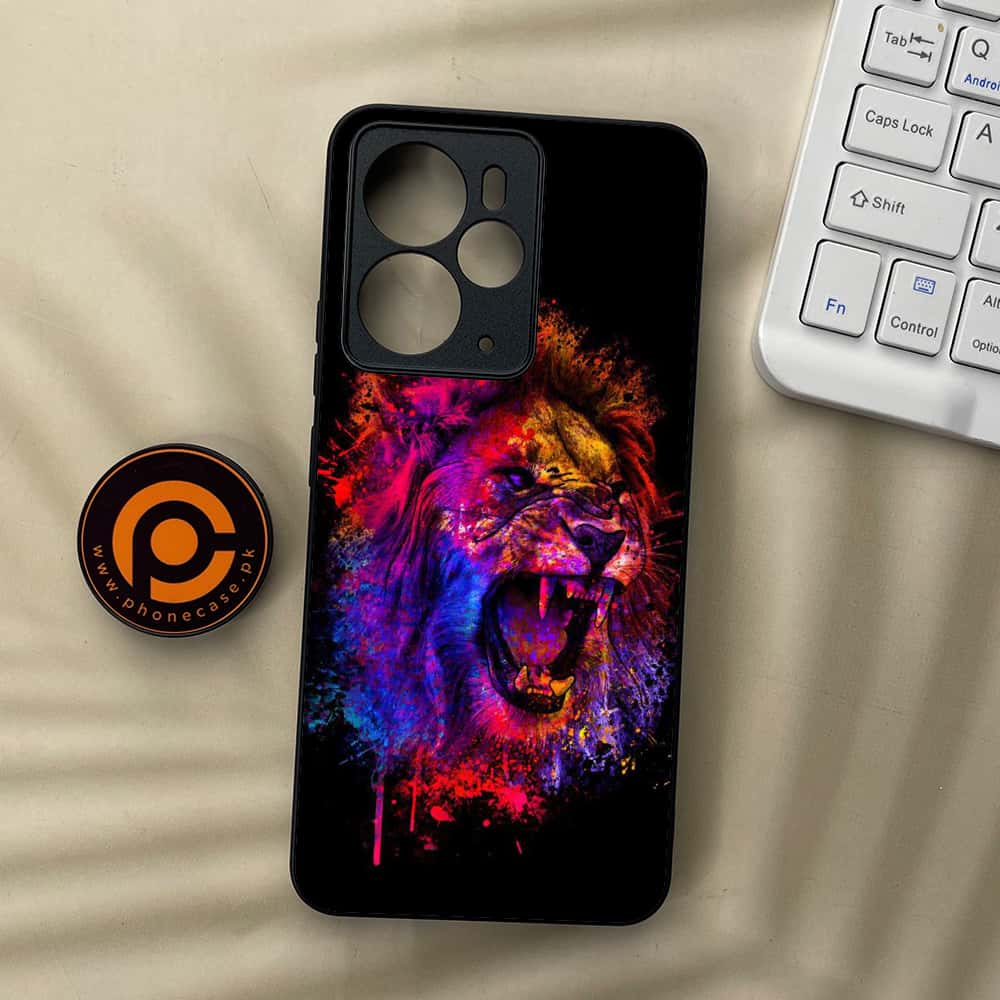Realme 14T 5G - Tiger 2.0 Series - Premium Metal Printed soft Bumper Shock Proof Case