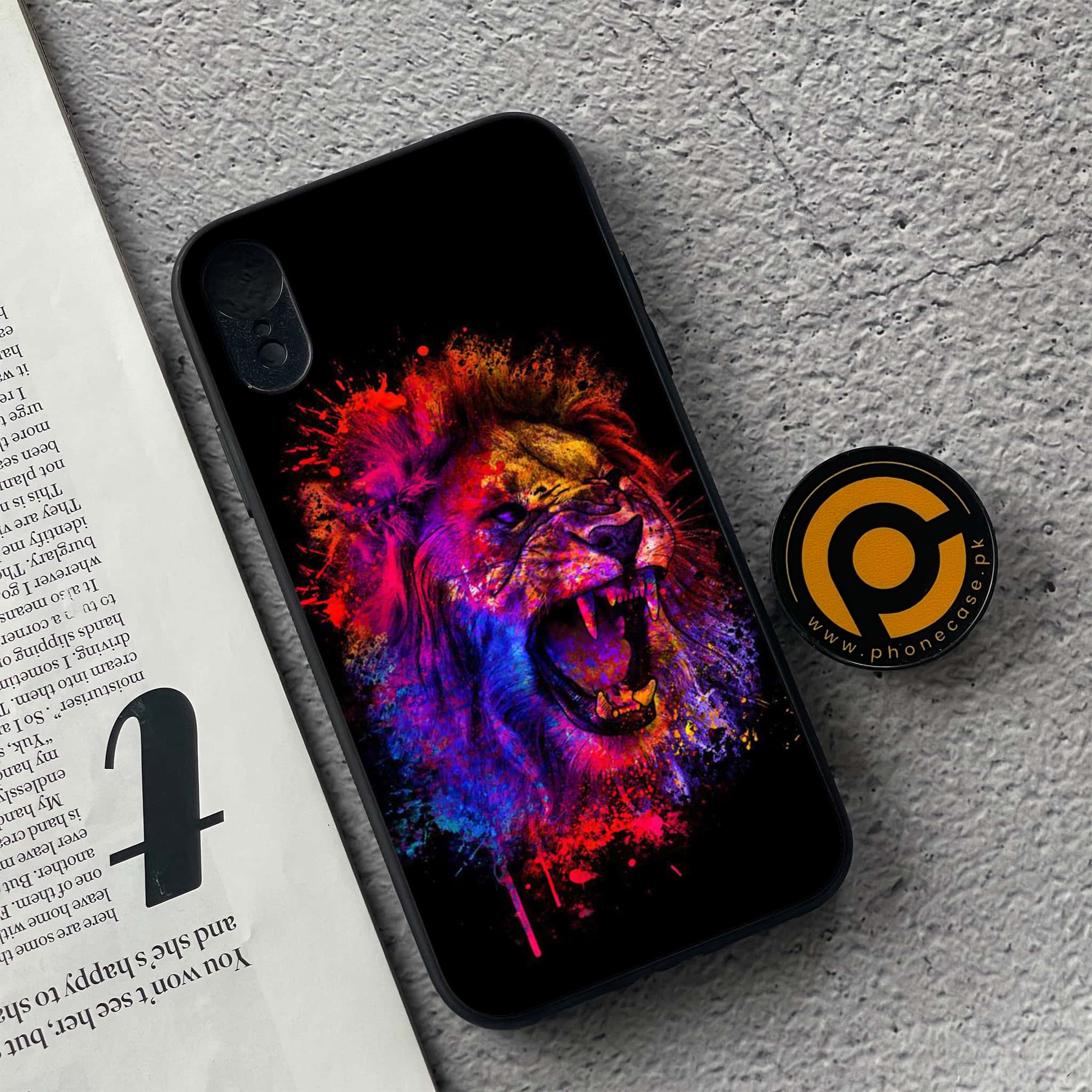 iPhone XR - Tiger 2.0 Series - Premium Metal  Printed soft Bumper shock Proof Case