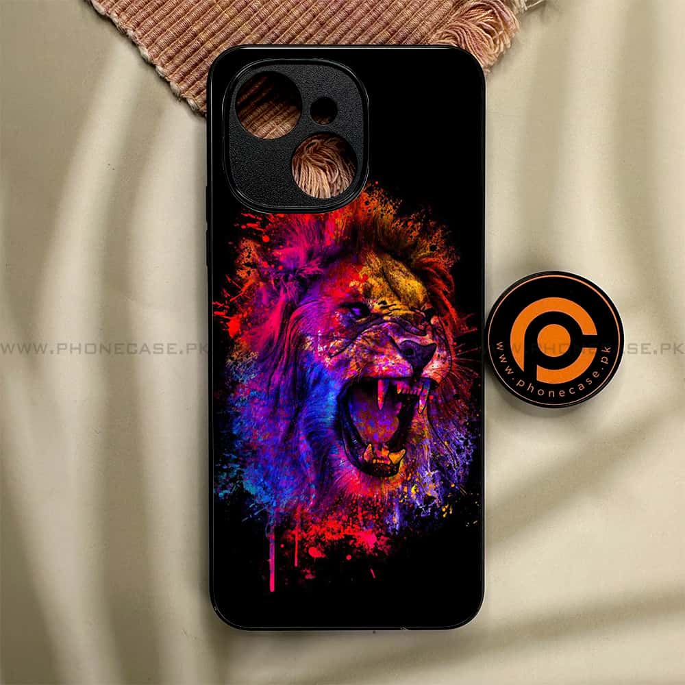 Tecno Spark 40C - Tiger 2.0 Series - Premium Metal Printed soft Bumper shock Proof Case