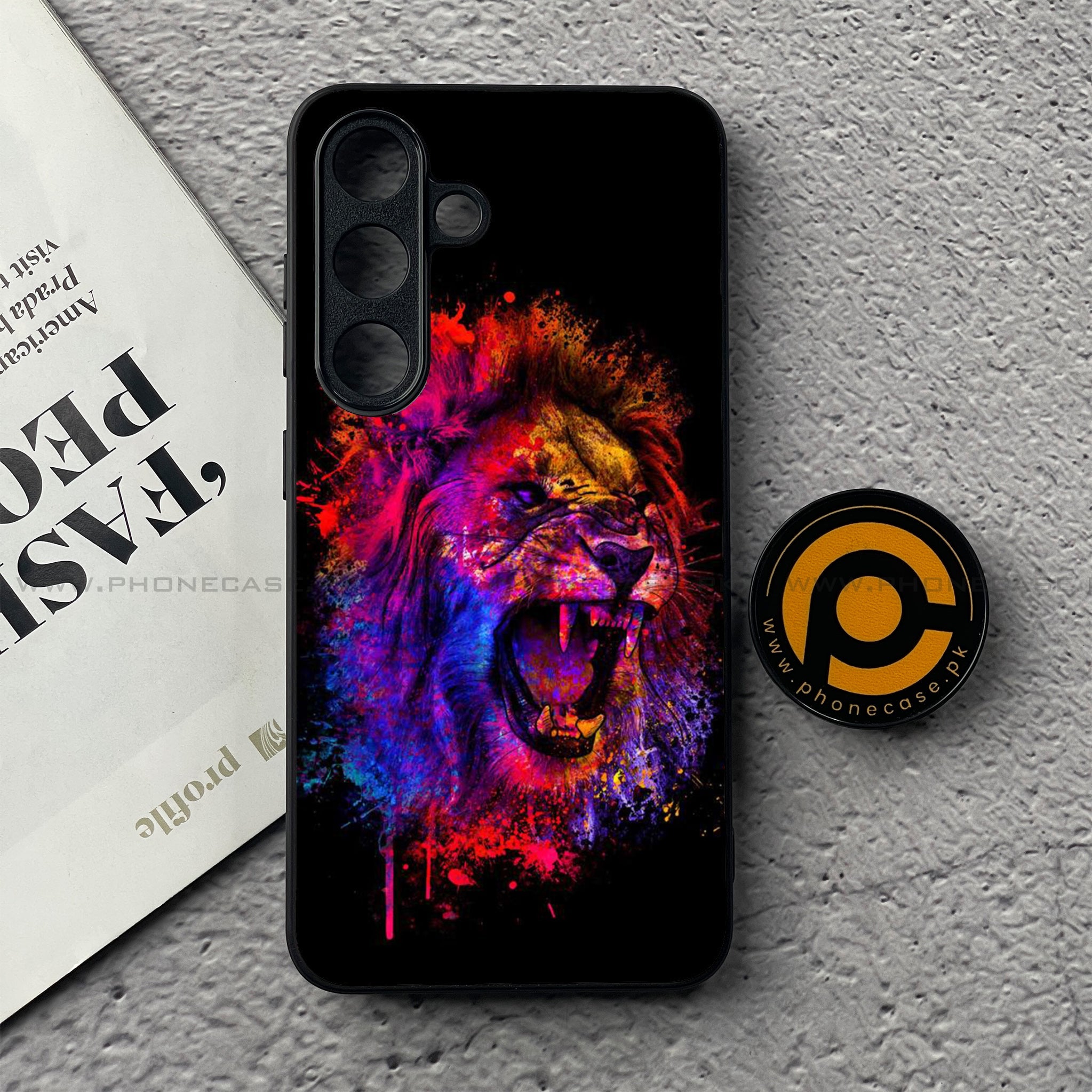 Samsung Galaxy S25 FE - Tiger 2.0 Series - Premium Metal Printed soft Bumper shock Proof Case