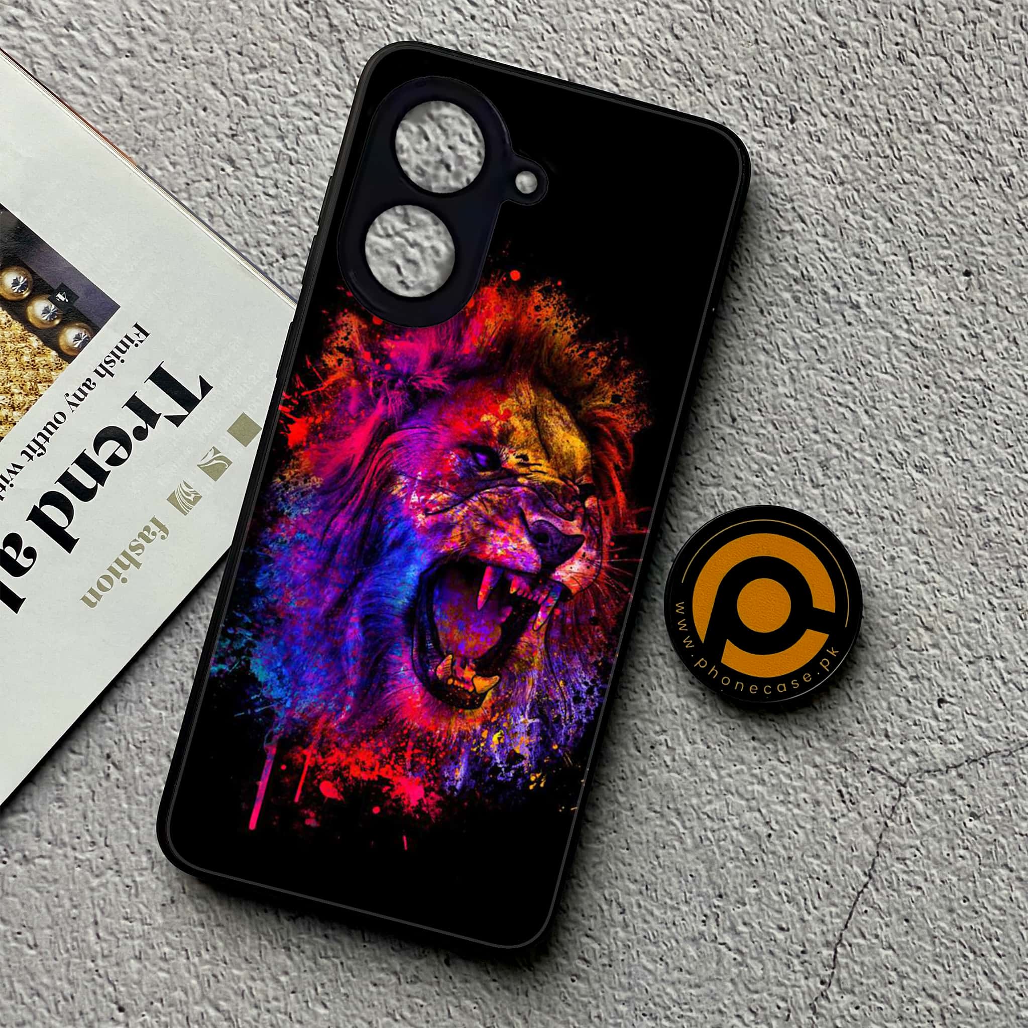 Xiaomi Redmi A5 - Tiger 2.0 Series - Premium Metal Printed soft Bumper shock Proof Case