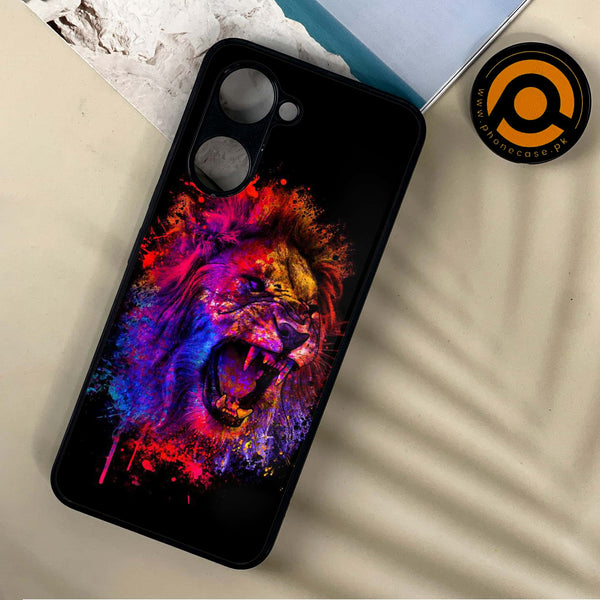 Vivo Y03 / Y18 / Y03T - Tiger 2.0 Design 5 - Premium Printed Metal soft Bumper shock Proof Case   CS-35366