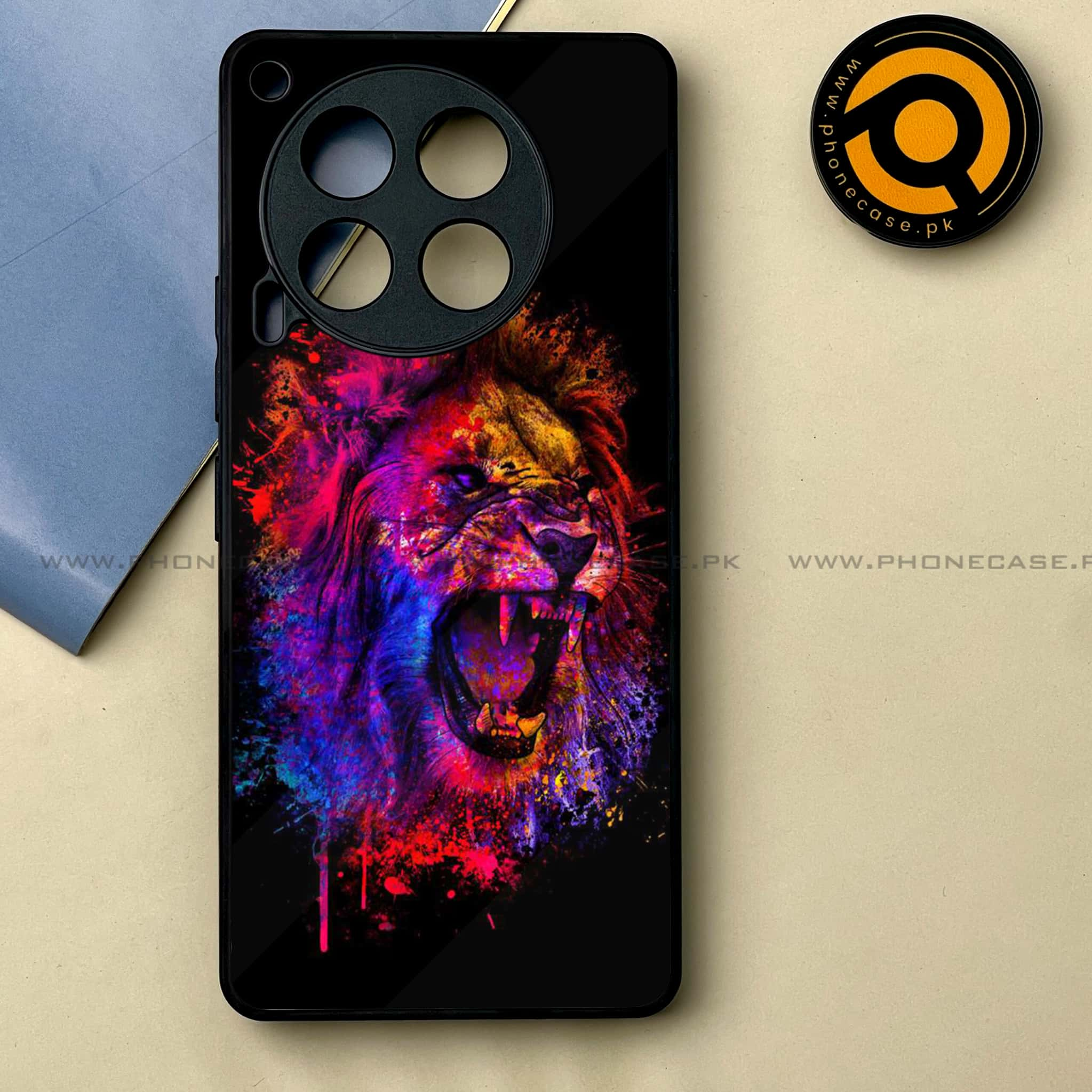 Tecno Camon 30 - Tiger 2.0 Series -  Premium Printed Metal soft Bumper shock Proof Case