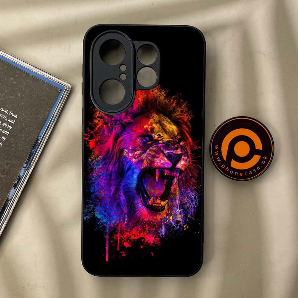 Vivo X200 FE - Tiger 2.0 Series - Premium Metal Printed soft Bumper Shock Proof Case