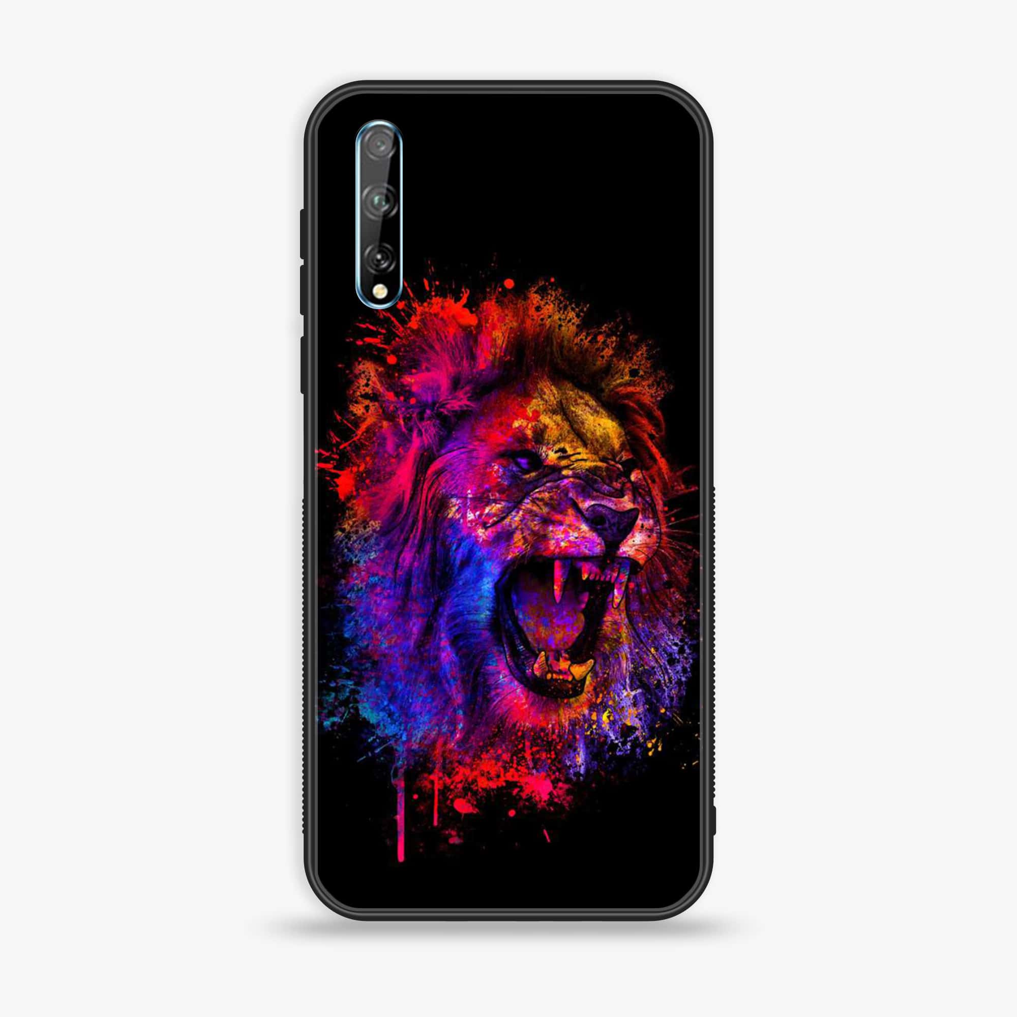 Huawei Y8p -  Tiger 2.0 Series - Premium Printed Glass soft Bumper shock Proof Case