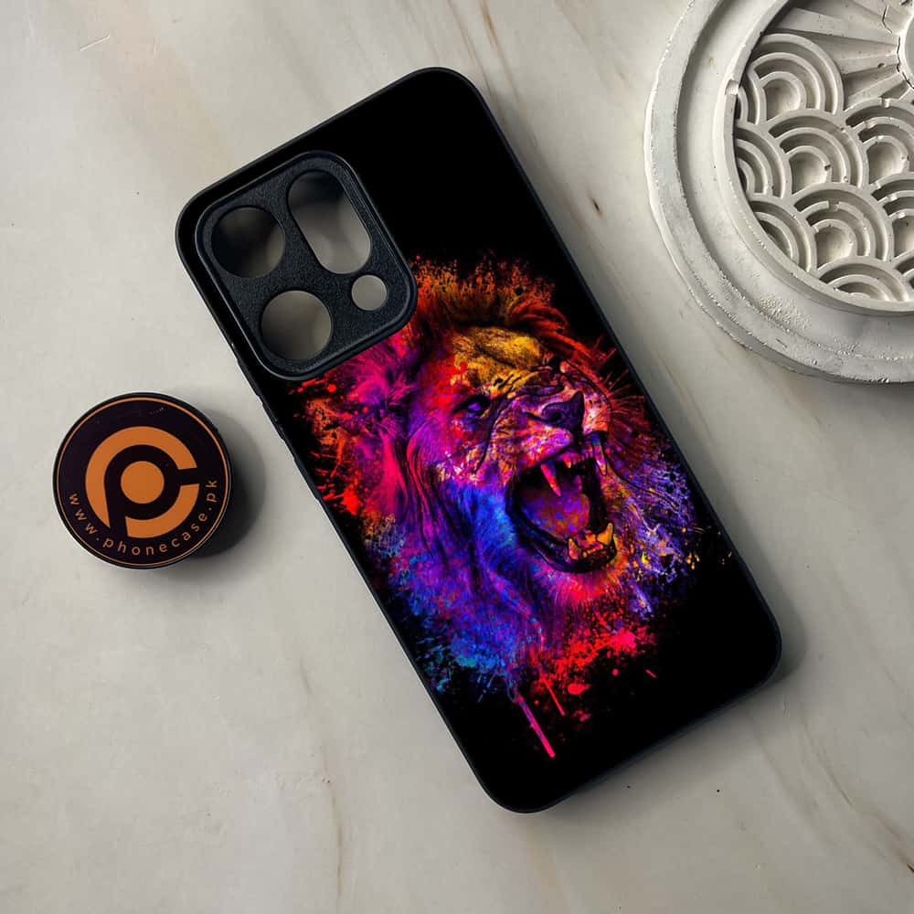 Oppo Reno 14 5G - Tiger 2.0 Series - Premium Metal Printed soft Bumper shock Proof Case