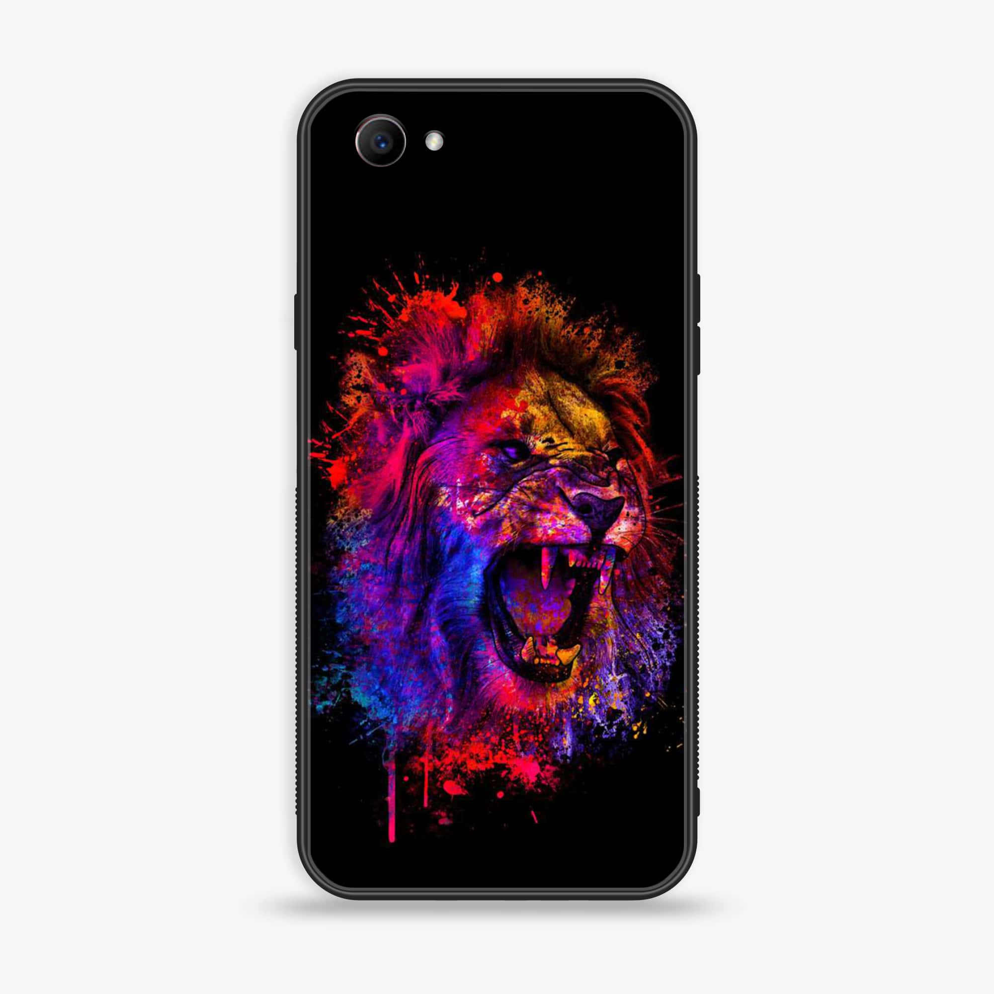 Oppo F7 Youth - Tiger 2.0 Series - Premium Printed Glass soft Bumper shock Proof Case