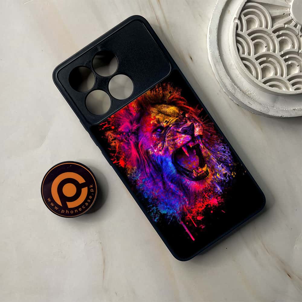 Xiaomi Poco F6 Pro - Tiger 2.0 Series - Premium Metal Printed soft Bumper shock Proof Case