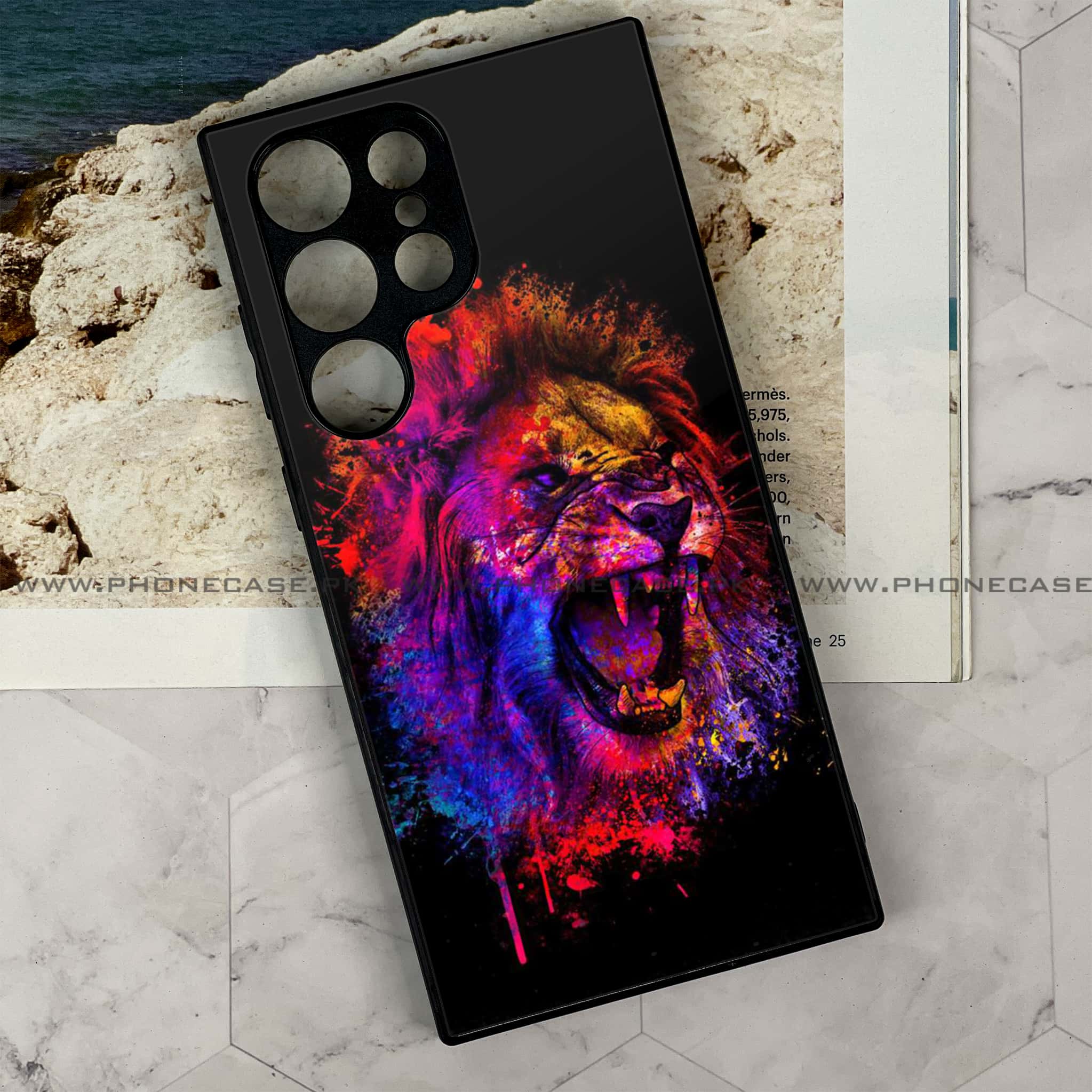 Samsung Galaxy S23 Ultra - Tiger 2.0 Series - Premium Metal Printed soft Bumper shock Proof Case