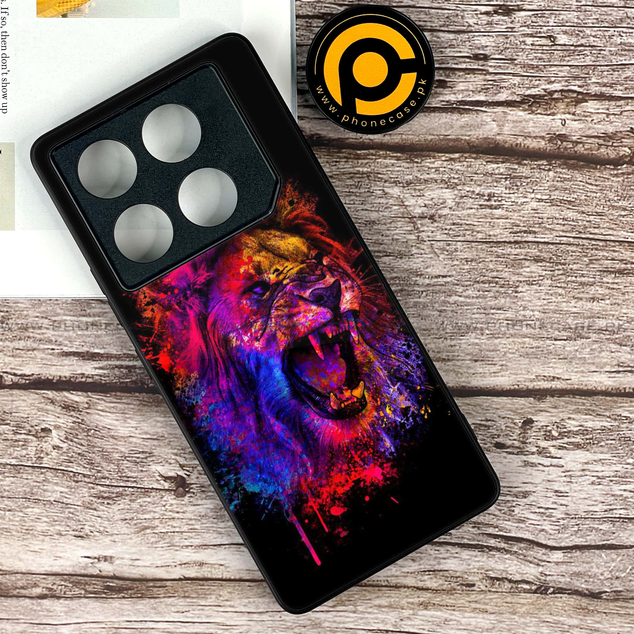 Infinix GT 20 Pro - Tiger 2.0 Series - Premium Printed Glass soft Bumper shock Proof Case