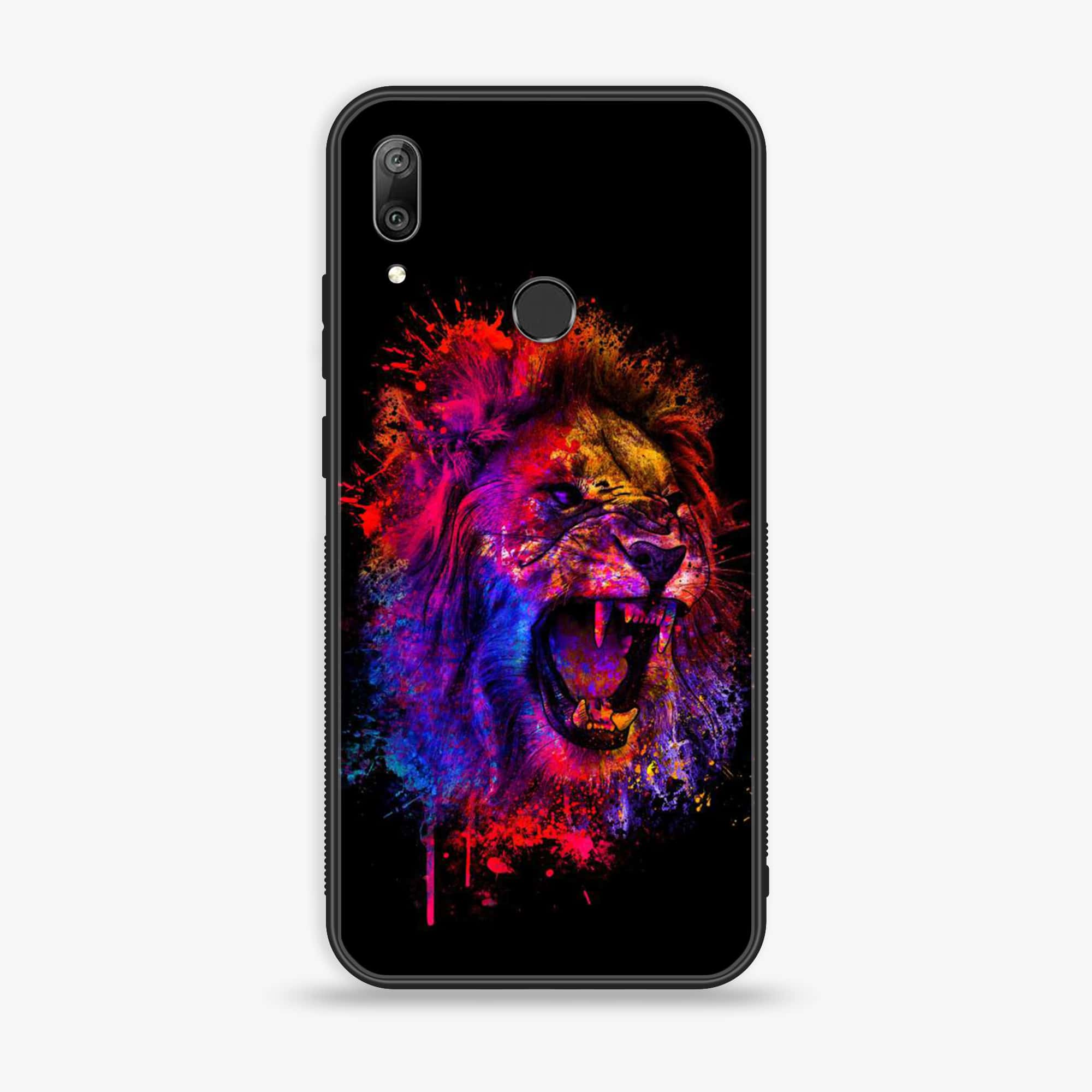 Huawei Y7 Prime (2019) - Tiger 2.0 Series - Premium Printed Glass soft Bumper shock Proof Case