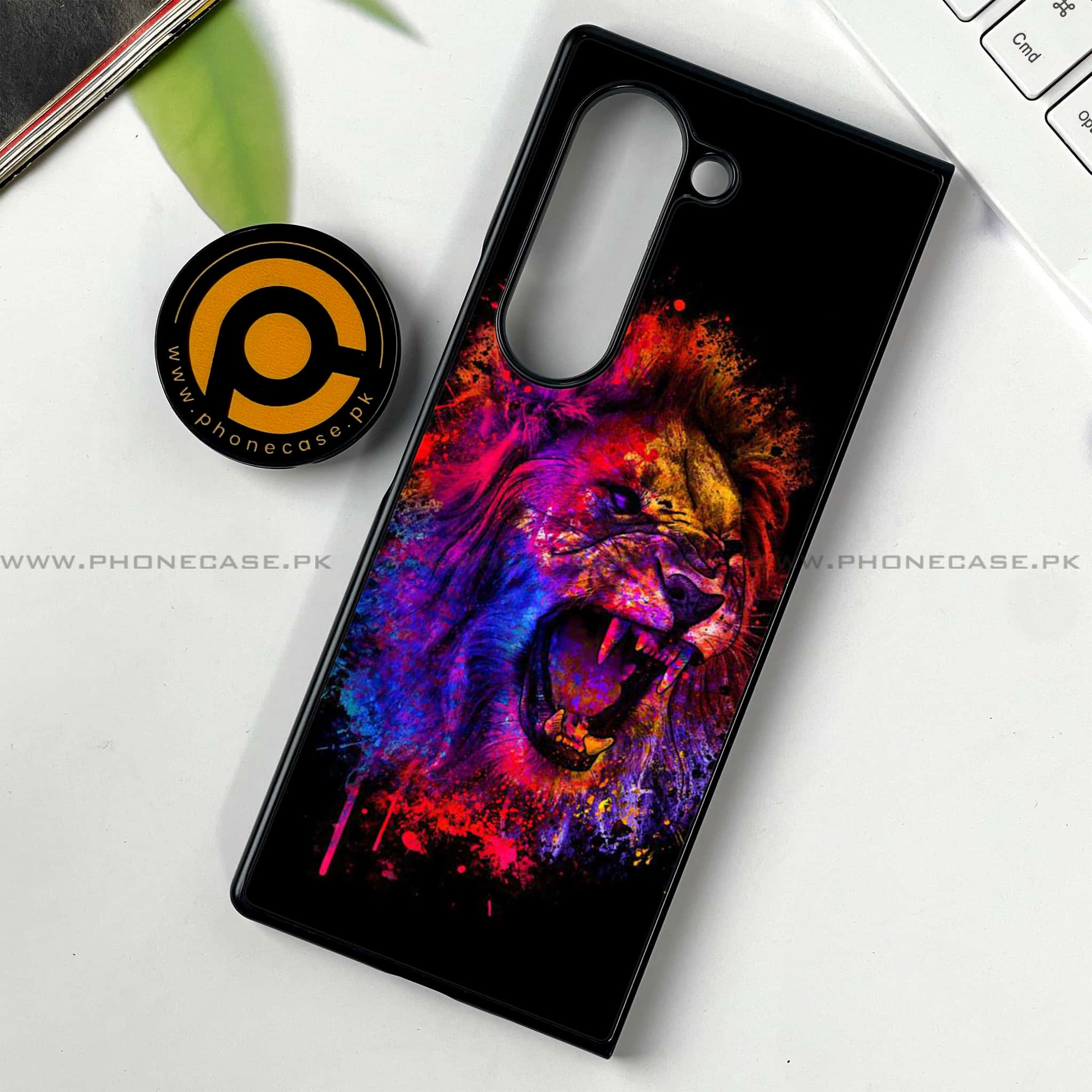 Samsung Galaxy Z Fold 6 - Tiger 2.0 Series - Premium Printed Metal soft Bumper shock Proof Case