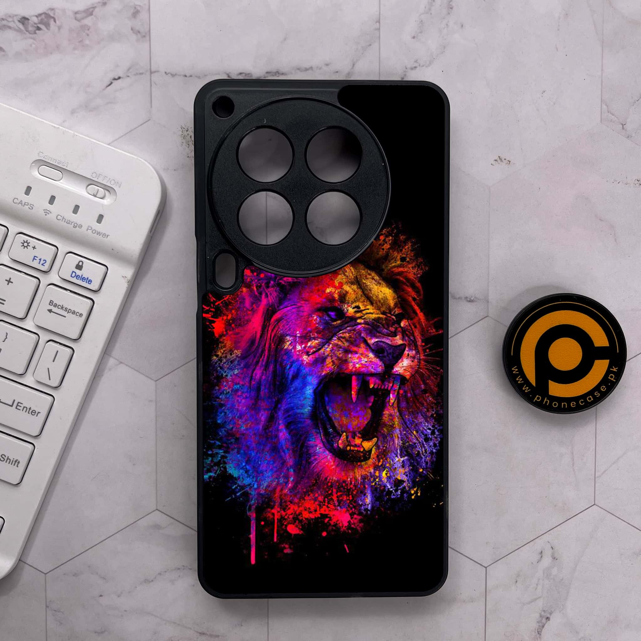 Tecno Camon 30 Premier - Tiger 2.0 Series - Premium Metal Printed soft Bumper shock Proof Case