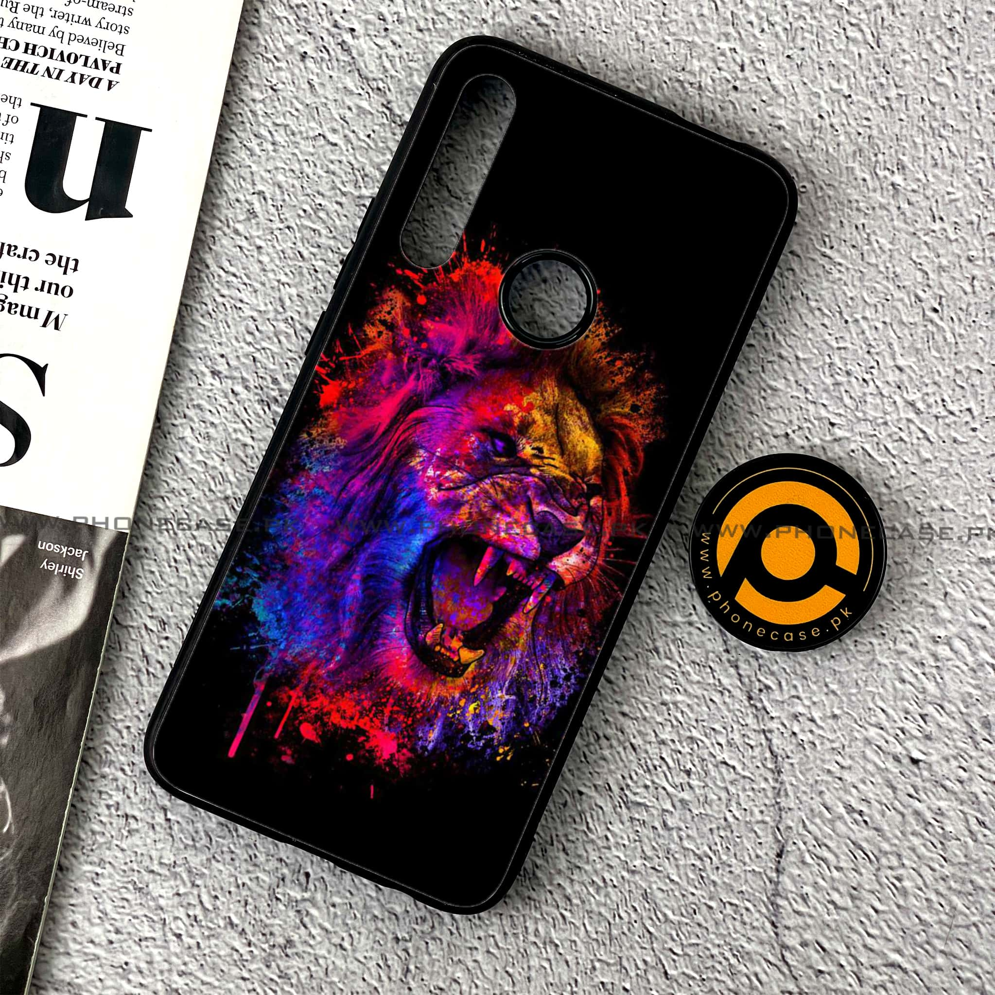 Huawei Y9 Prime (2019) - Tiger 2.0 Series - Premium Printed Glass soft Bumper shock Proof Case