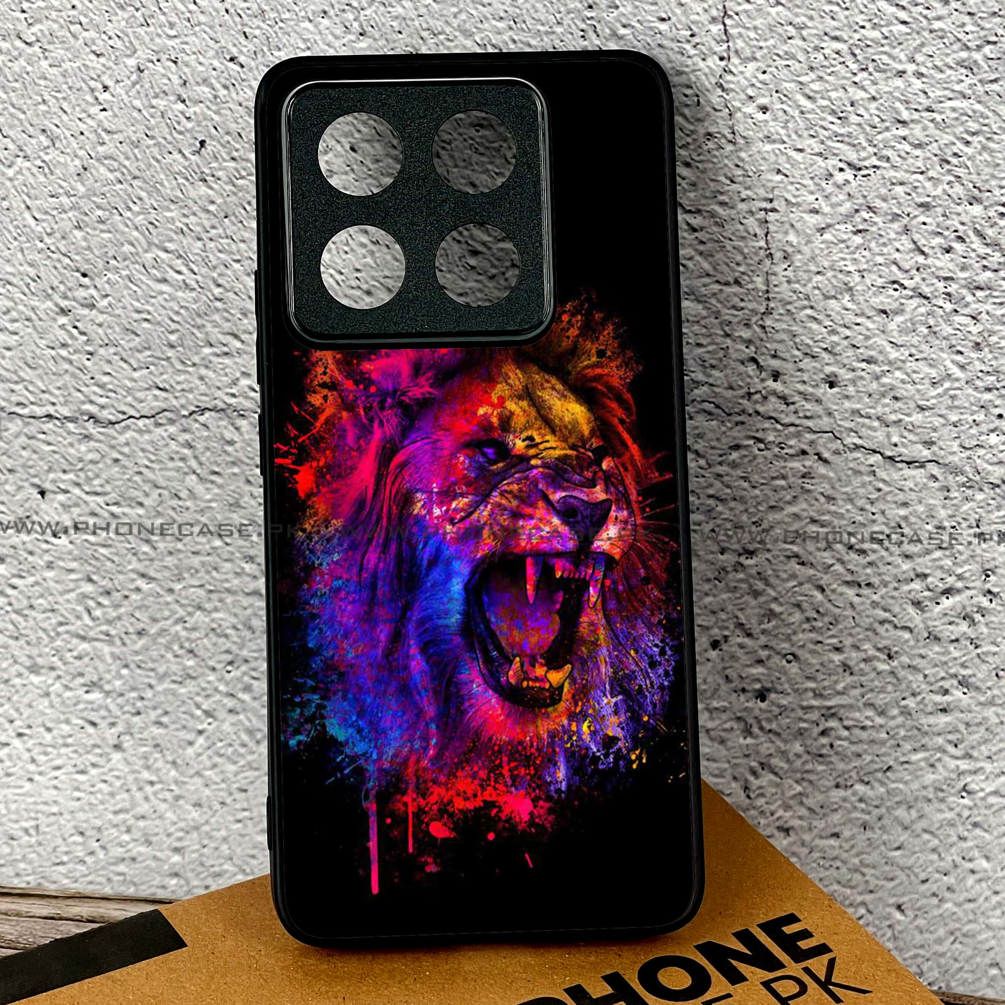 Xiaomi 14T - Tiger 2.0 Series - Premium Printed Glass soft Bumper shock Proof Case