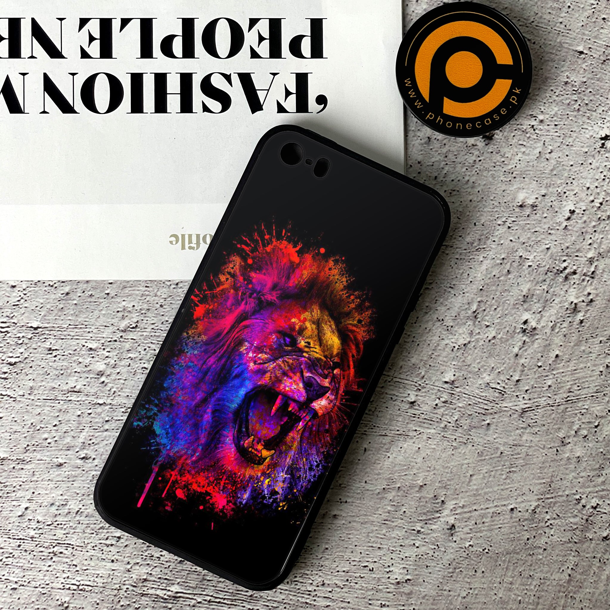 iPhone 5/5c/5s - Tiger 2.0 Series - Premium Printed Glass soft Bumper shock Proof Case