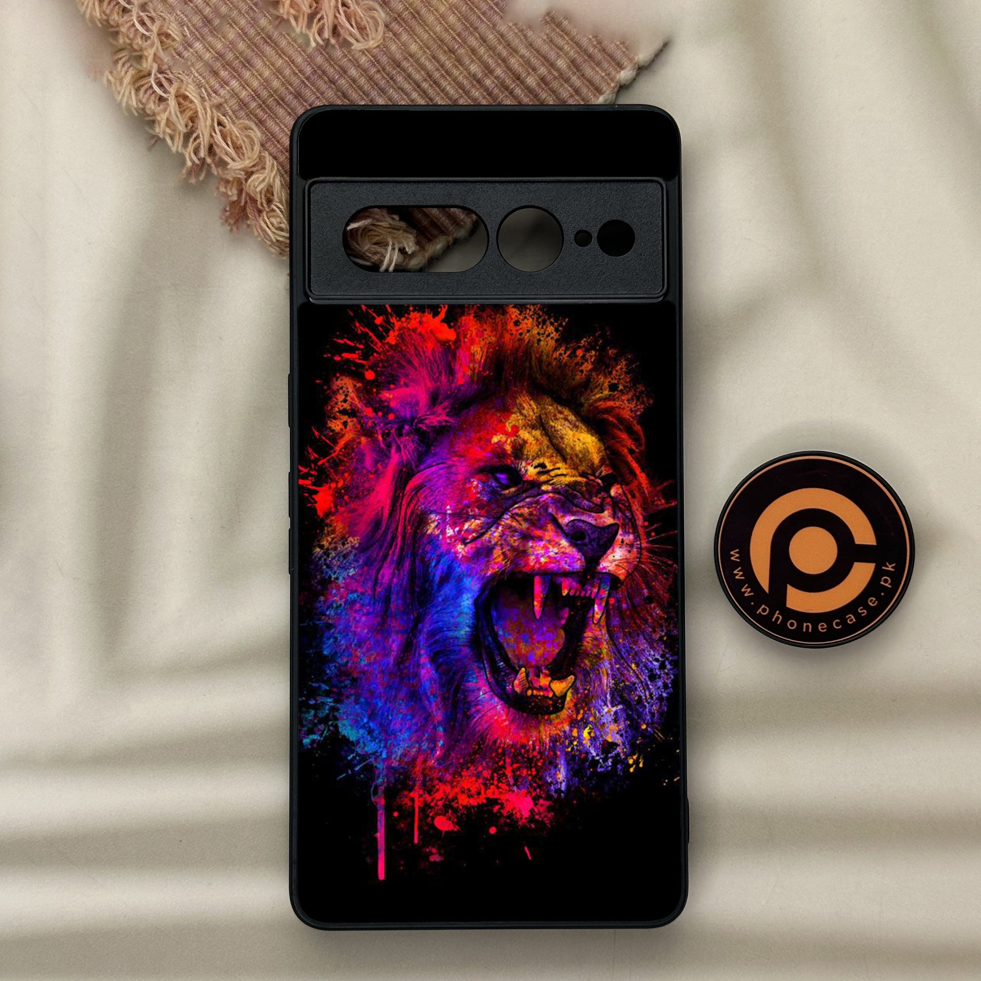 Google Pixel 7 Pro - Tiger Series 2.0 - Premium Metal Printed soft Bumper Shock Proof Case