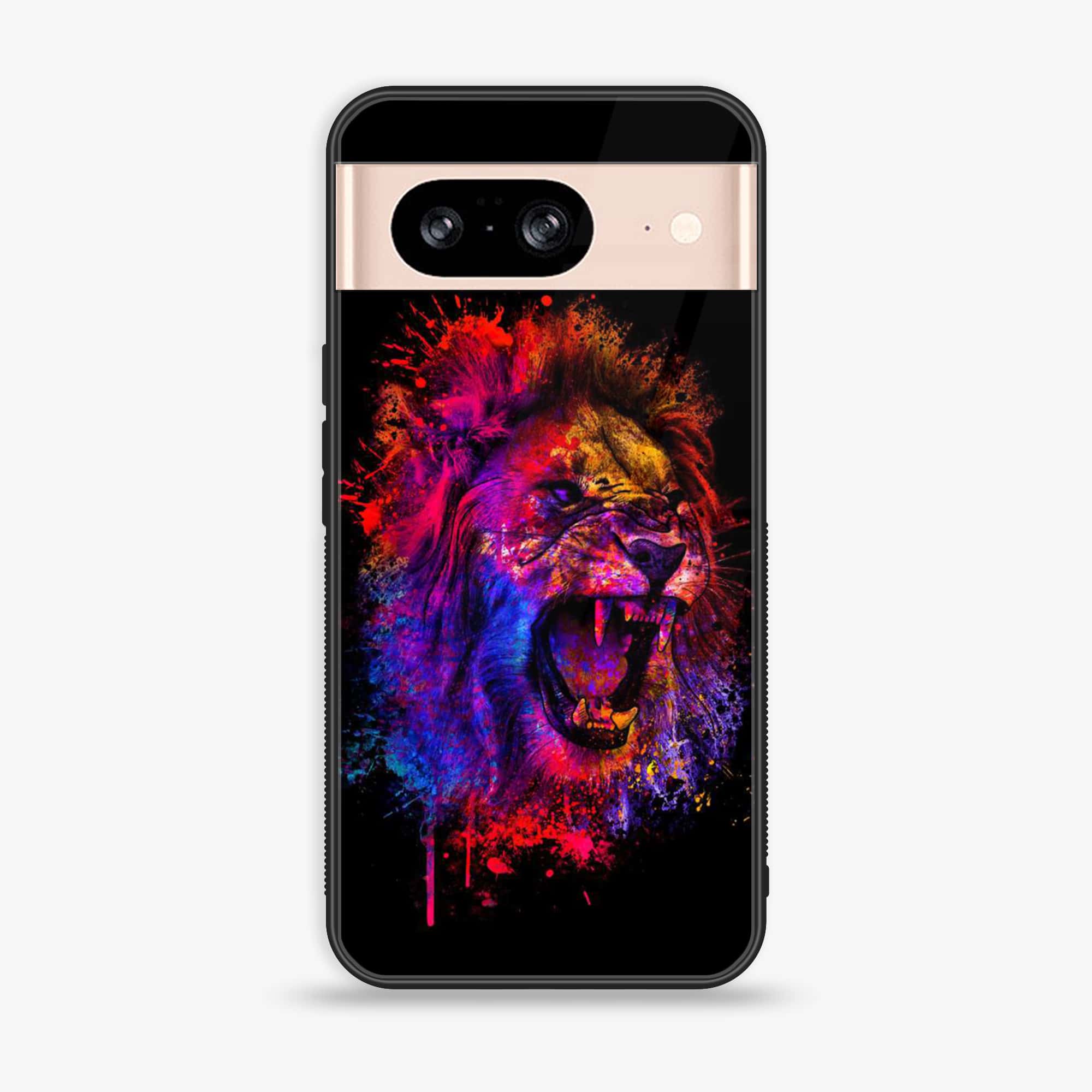 Google Pixel 8 - Tiger 2.0 Series - Premium Metal Printed soft Bumper Shock Proof Case