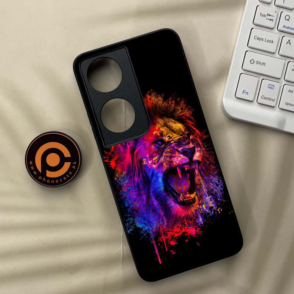 Honor X7b - Tiger 2.0 Series - Premium Metal  Printed soft Bumper shock Proof Case