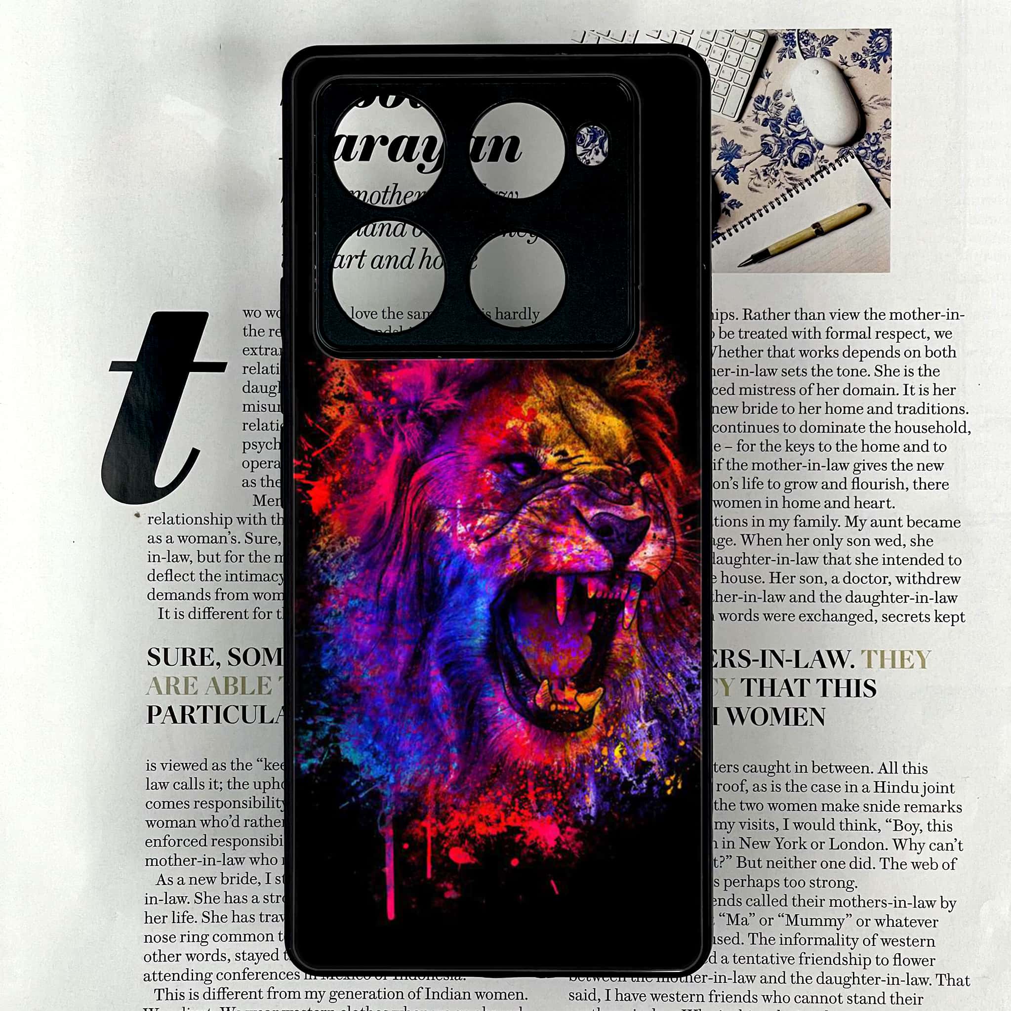 Infinix Note 40 Pro Plus - Tiger 2.0 Series - Premium Metal Printed soft Bumper shock Proof Case