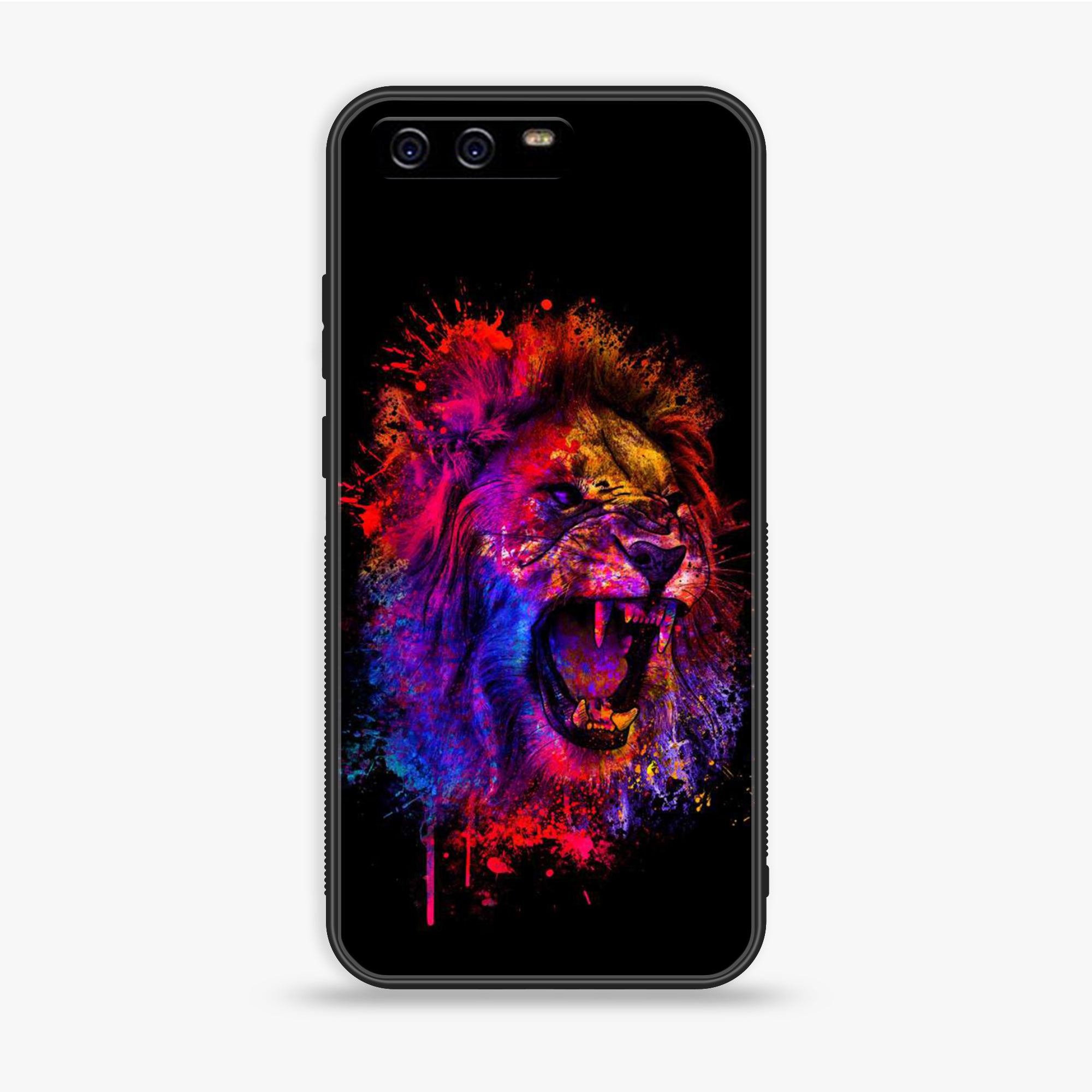 Huawei P10 Plus - Tiger 2.0 Series - Premium Printed Glass Soft Bumper Shock Proof Case