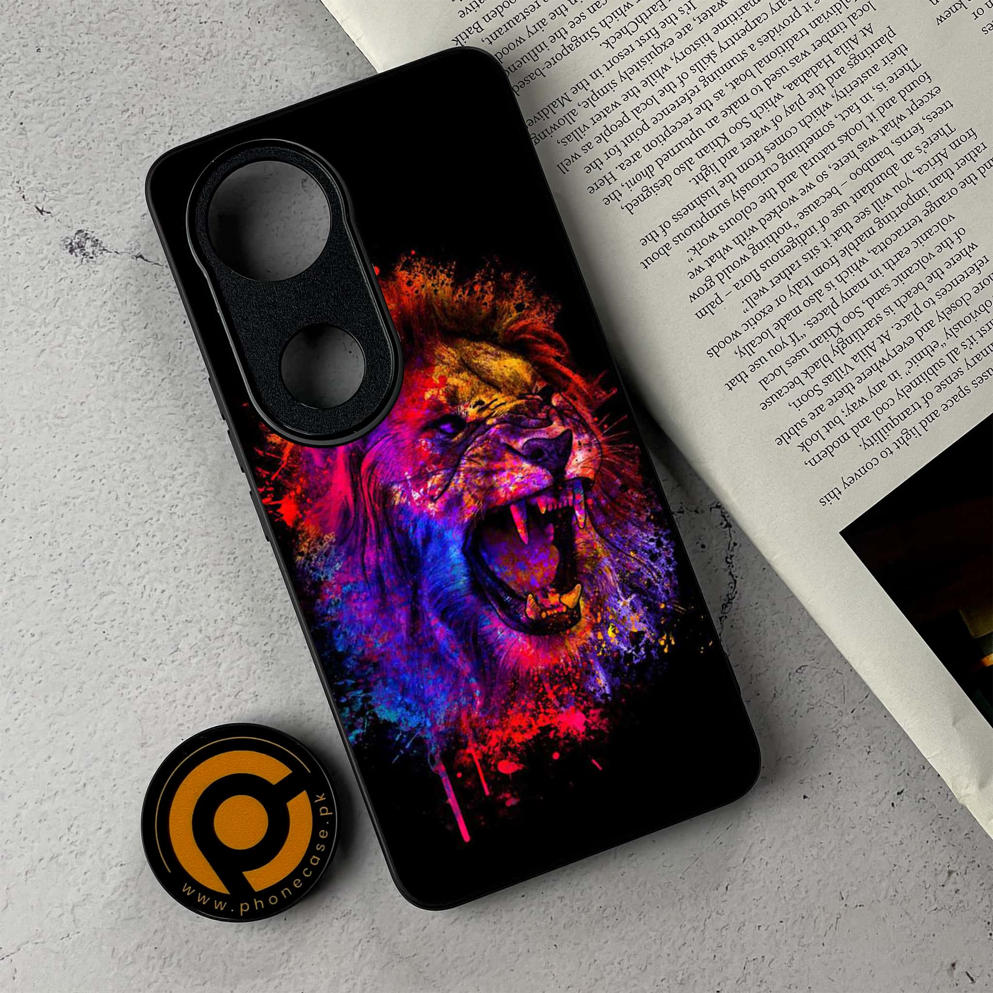 Vivo V50 -   Tiger 2.0 Series - Premium Metal Printed Soft Bumper Shockproof Case