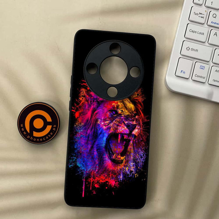 HONOR X9b 5G - Tiger 2.0 Design 5- Premium Metal  Printed soft Bumper shock Proof Case CS-44281
