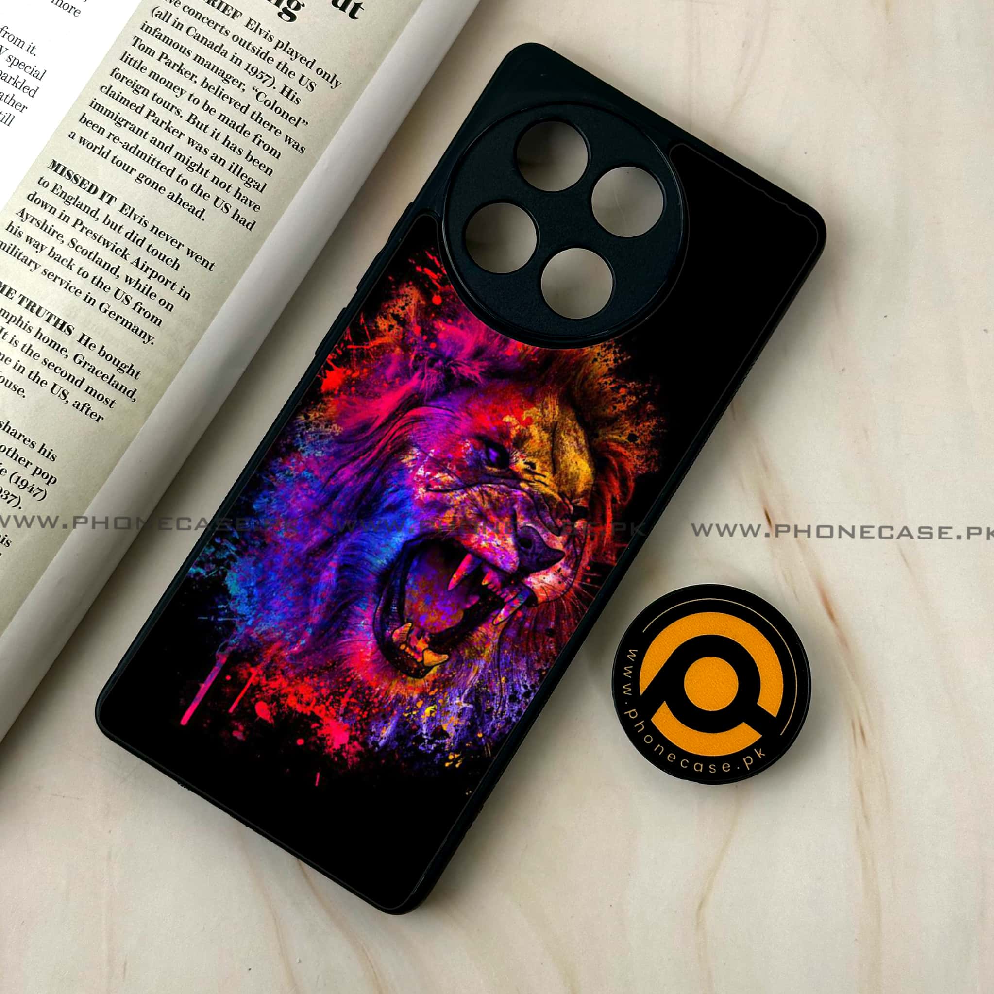 Tecno Camon 30s - Tiger 2.0 Series - Premium Metal Printed soft Bumper shock Proof Case