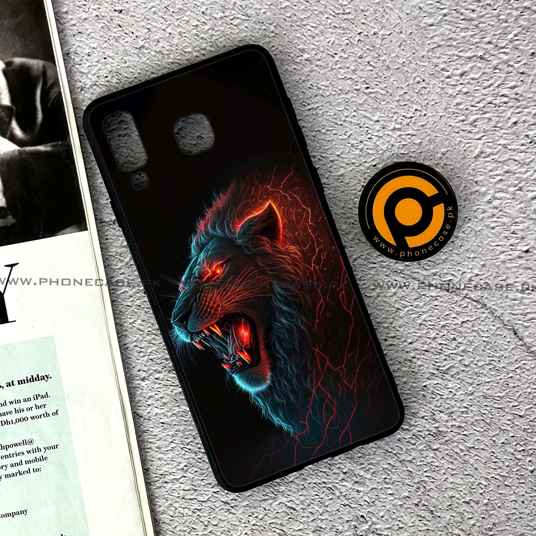 Samsung Galaxy A8 Star(A9 Star) - Tiger 2.0 Series - Premium Printed Glass soft Bumper shock Proof Case