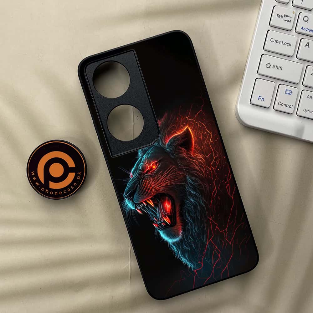 Honor X7b - Tiger 2.0 Series - Premium Metal  Printed soft Bumper shock Proof Case