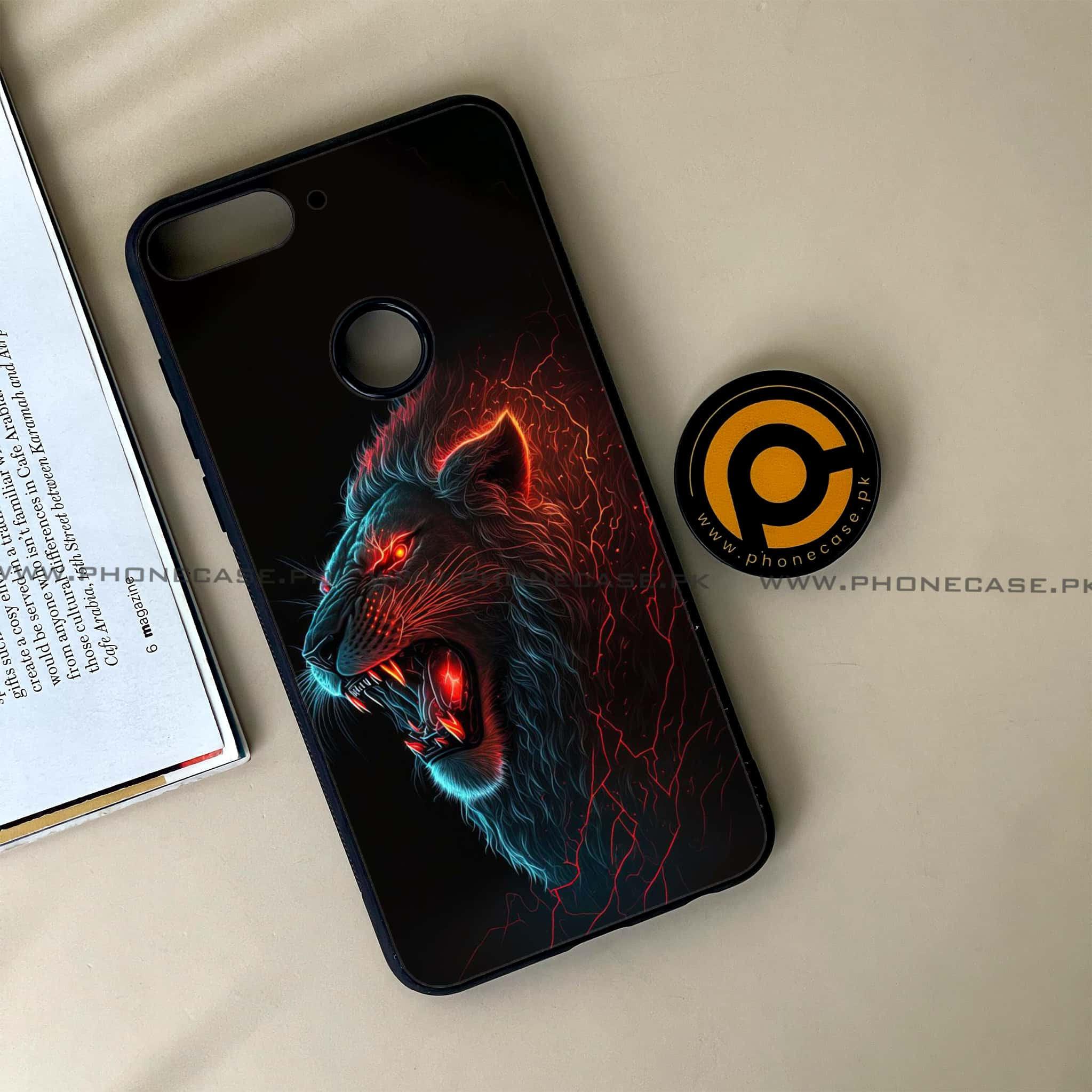 Huawei Y7 Prime (2018) - Tiger 2.0 Series - Premium Printed Glass soft Bumper shock Proof Case